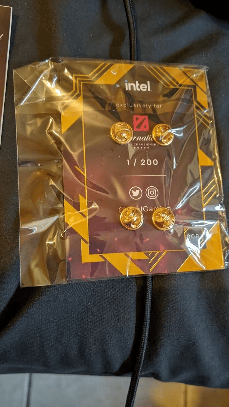 BNOB Intel / DOTA 2 The International 2021 Pins and Stickers 