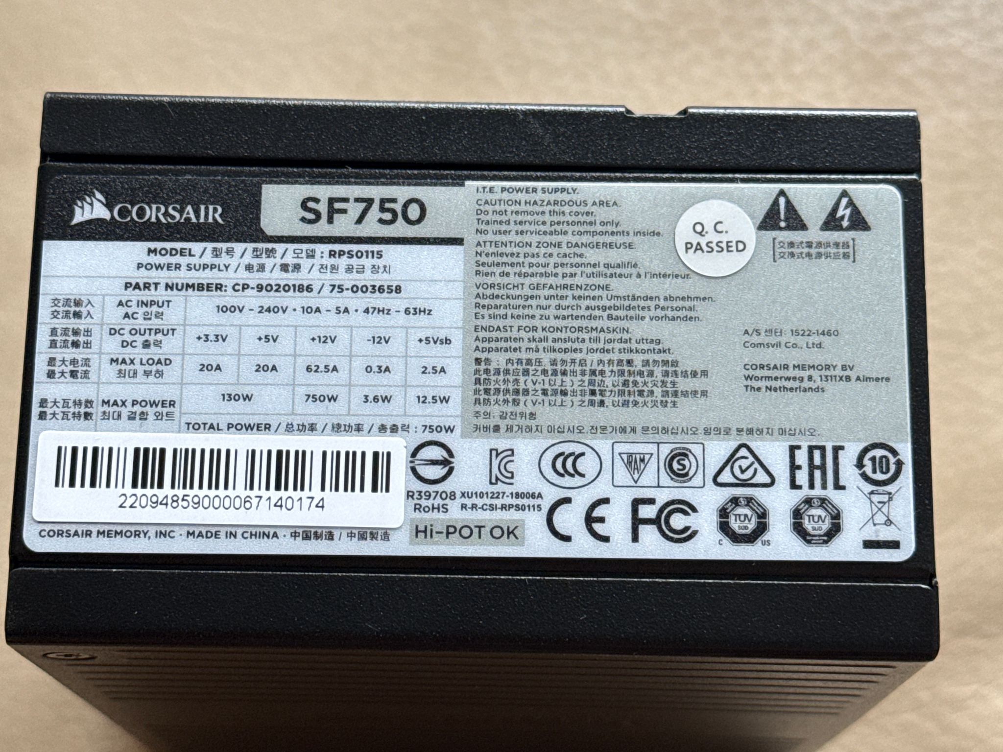 Corsair SF750