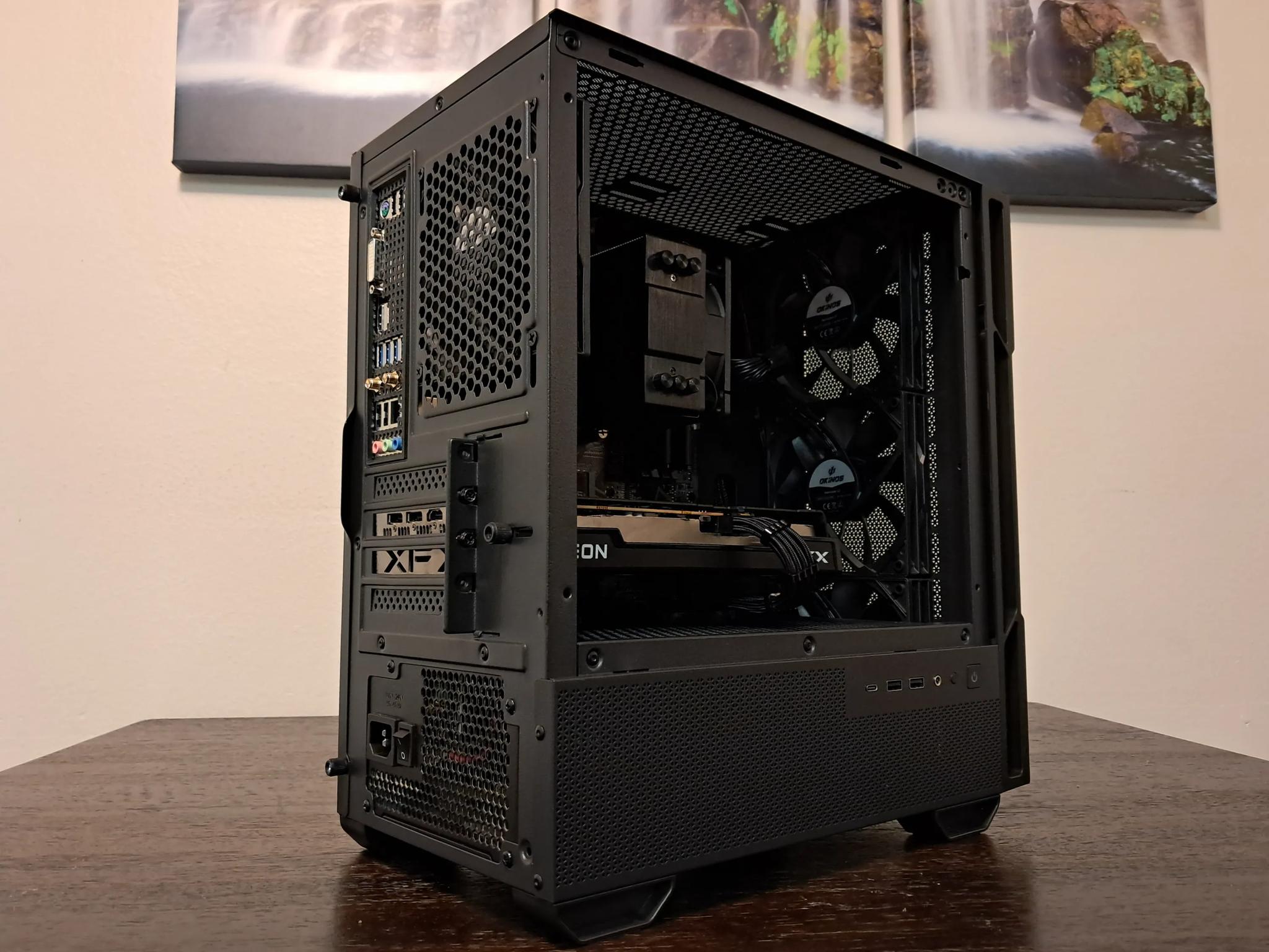 🪵Sleek Woodgrain AMD Gamer!🪵Ryzen 5 3500X | Radeon RX 6600 | 1TB SSD | 16GB DDR4-3200