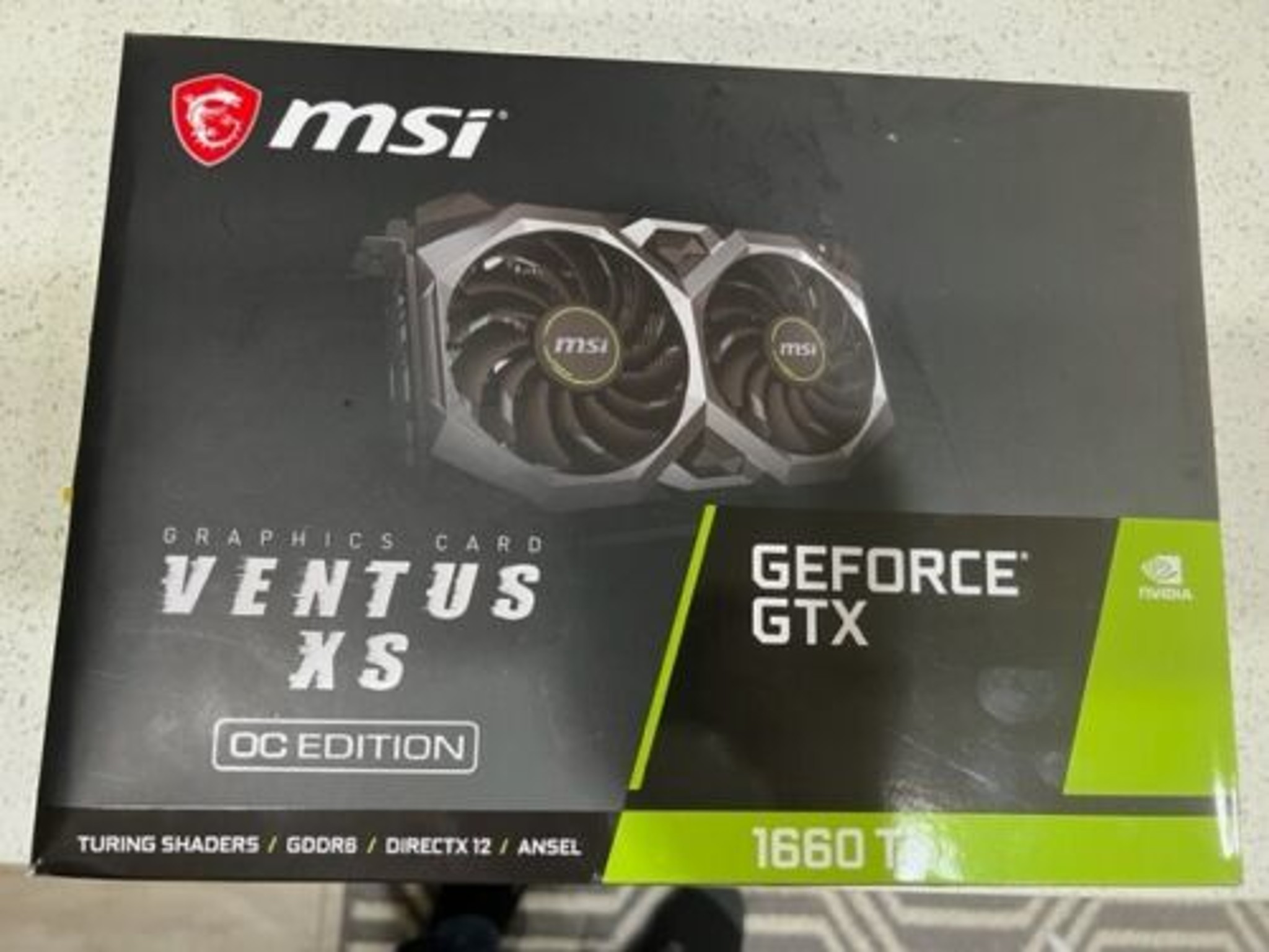 MSI GeForce GTX 1660 Ti 6GB GDDR6 VENTUS XS OC Graphics Card