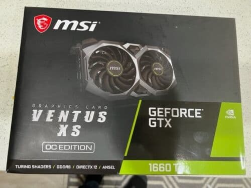 MSI GeForce GTX 1660 Ti 6GB GDDR6 VENTUS XS OC Graphics Card
