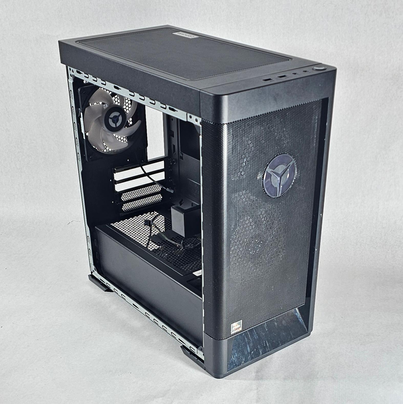 Black Lenovo Legion PC Case with Tempered Glass w/ 3 Fans