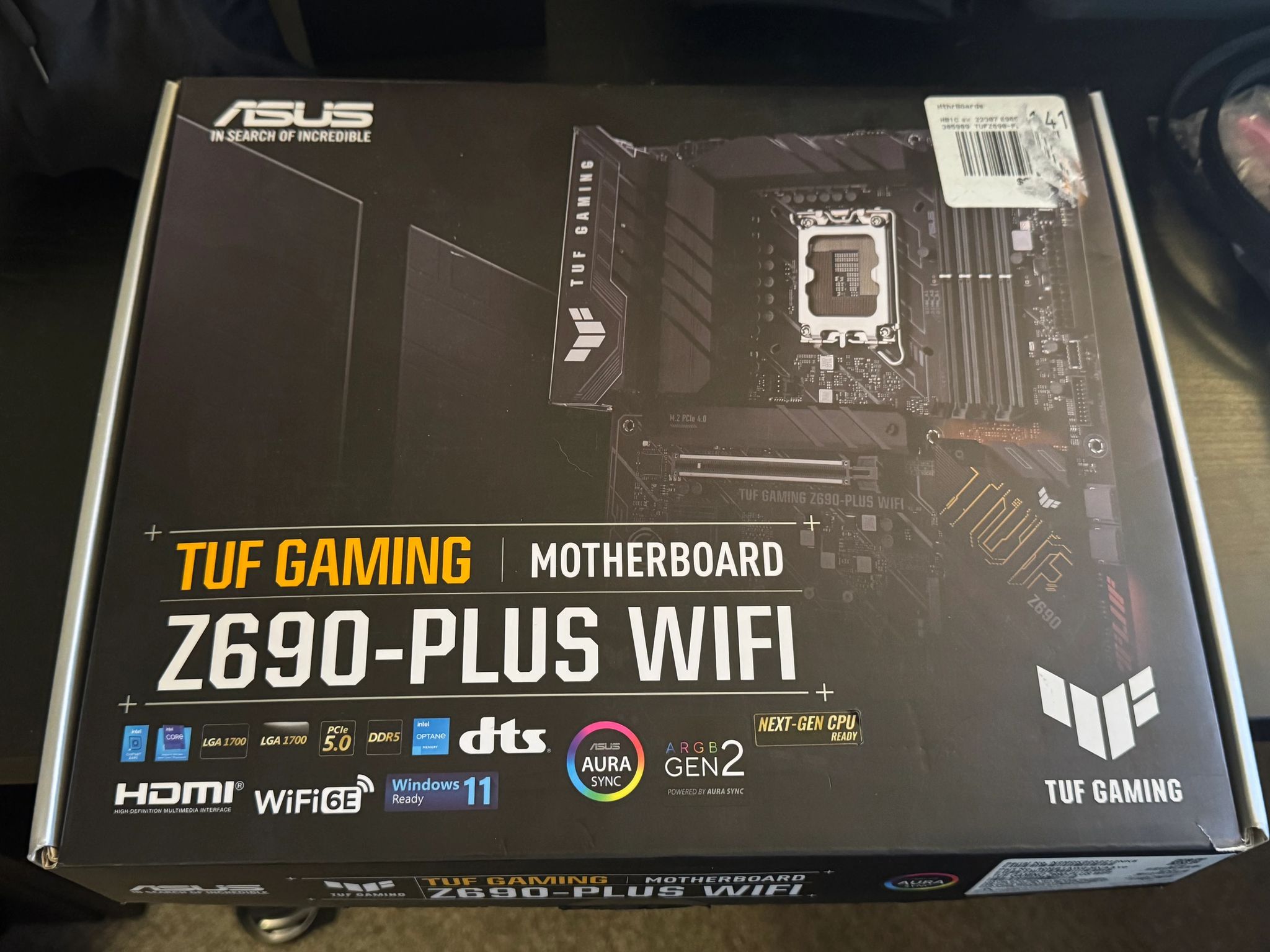 Asus TUF GAMING Z690-PLUS WIFI DDR5 Motherboard LGA 1700