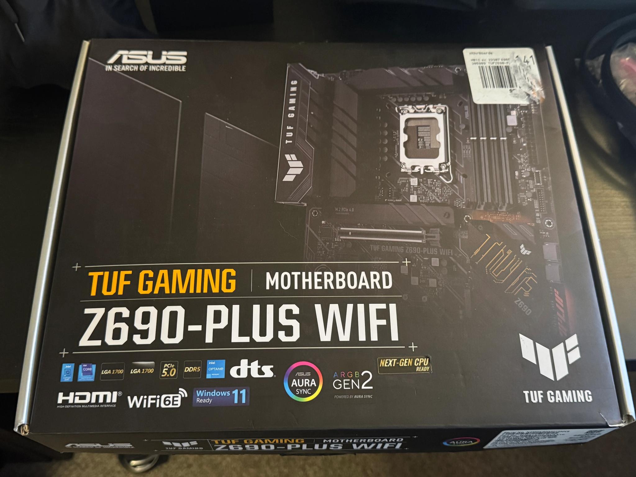 Asus TUF GAMING Z690-PLUS WIFI DDR5 Motherboard LGA 1700