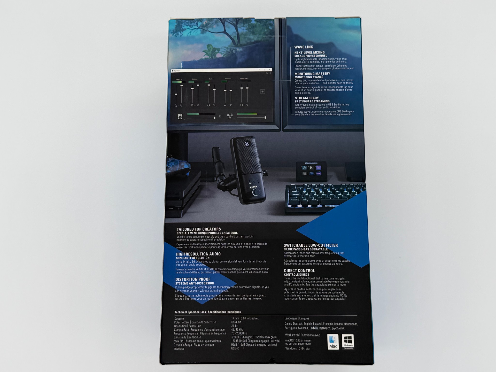 Elgato Wave:3 Wired Cardioid Condenser USB Microphone - Black