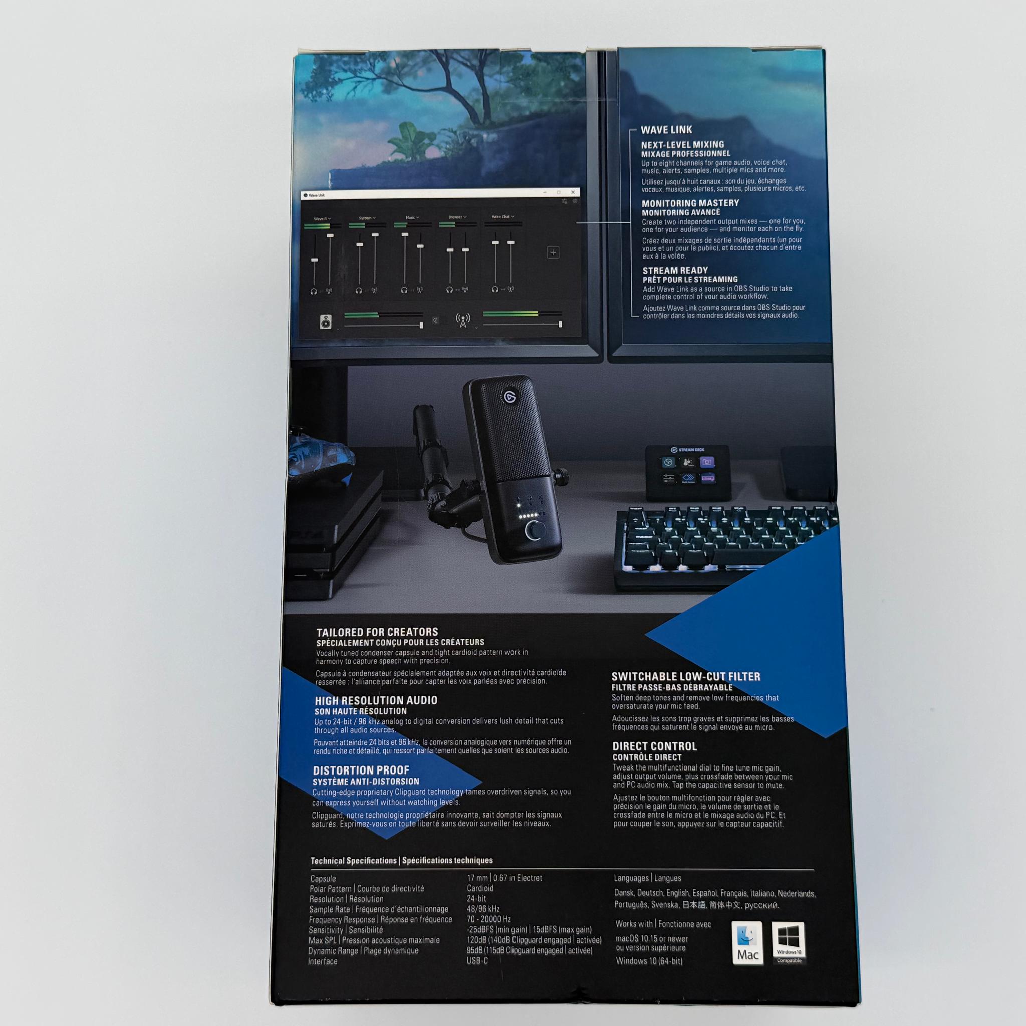 Elgato Wave:3 Wired Cardioid Condenser USB Microphone - Black