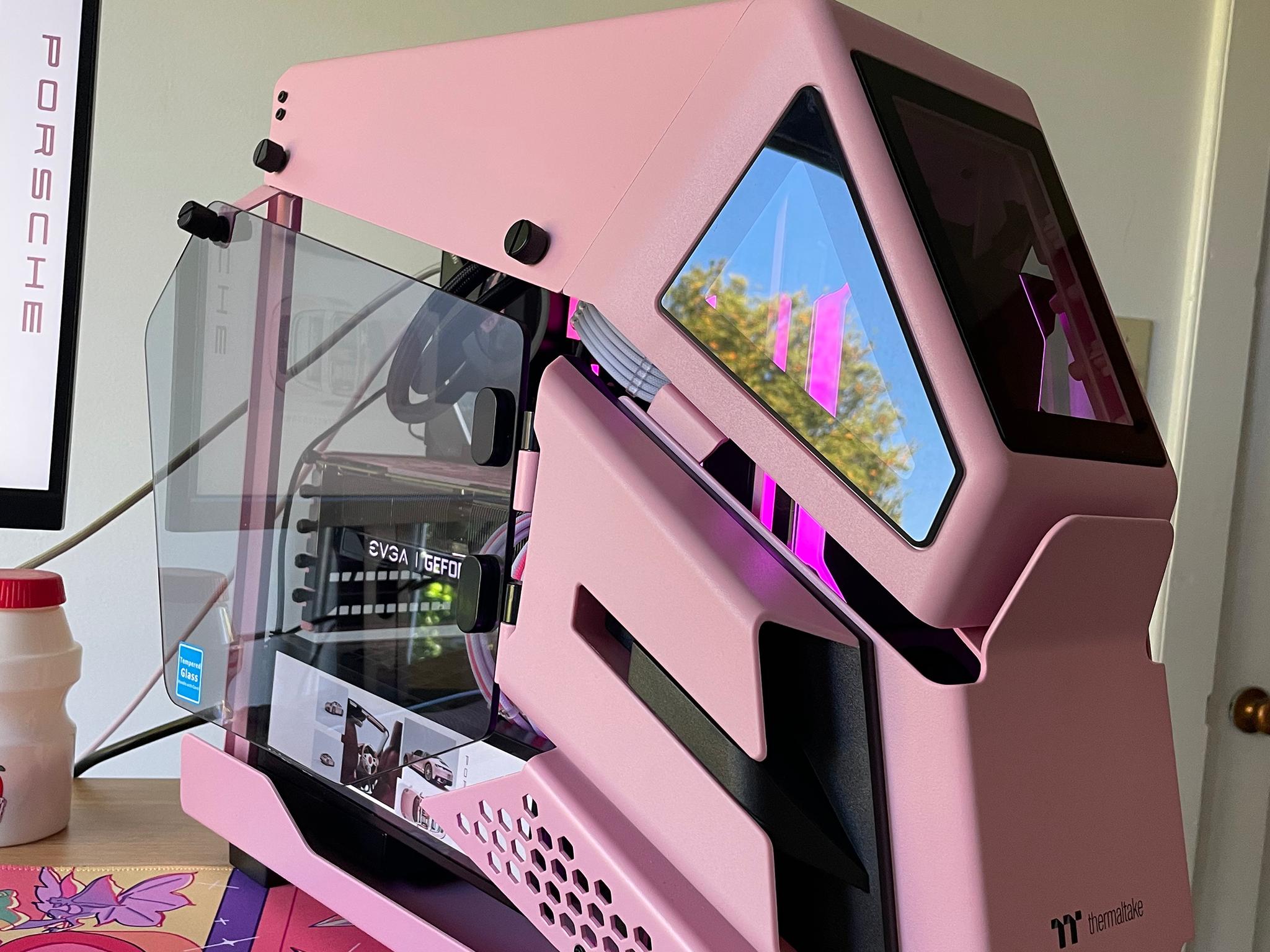 Brand new pink custom gaming PC with display | Intel 12600K, EVGA 2070 super, 16GB DDR4 RAM, 1TB SSD