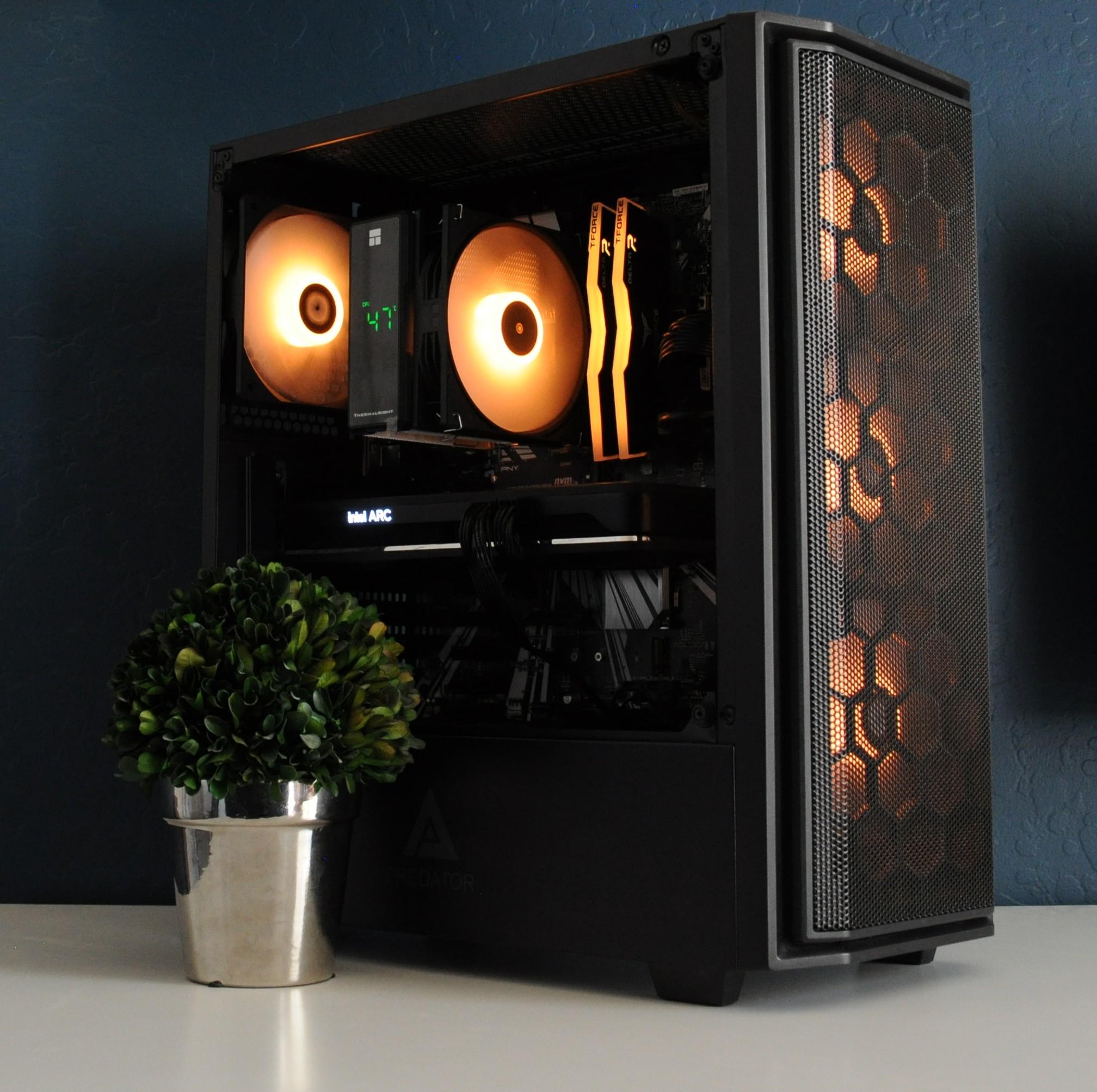 ALL INTEL GAMING PC | WIN 11 READY | ARC A750 | I5 9400F | 16GB RAM | 1TB SSD | ARGB | 1080P/1440P