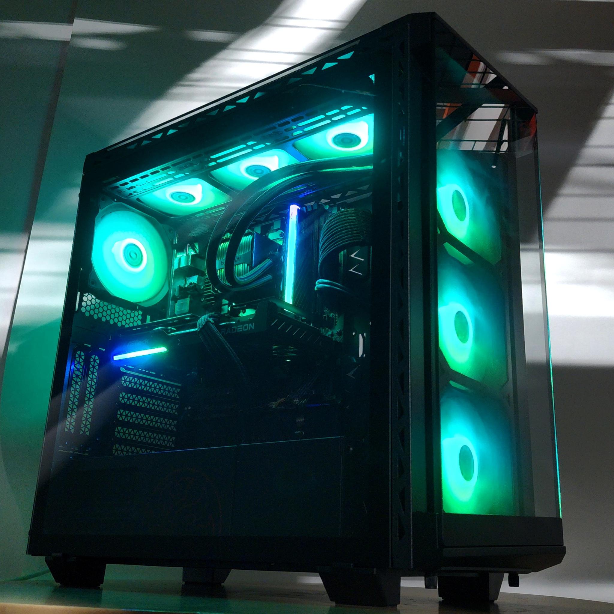 Gaming PC Ryzen 7 7800X3D 16GB RAM 2TB SSD RX 9060 8GB Windows 11 Computer