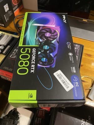 PNY NVIDIA GeForce RTX 5080 16GB GDDR7 OC RGB PCI Express Graphics Card