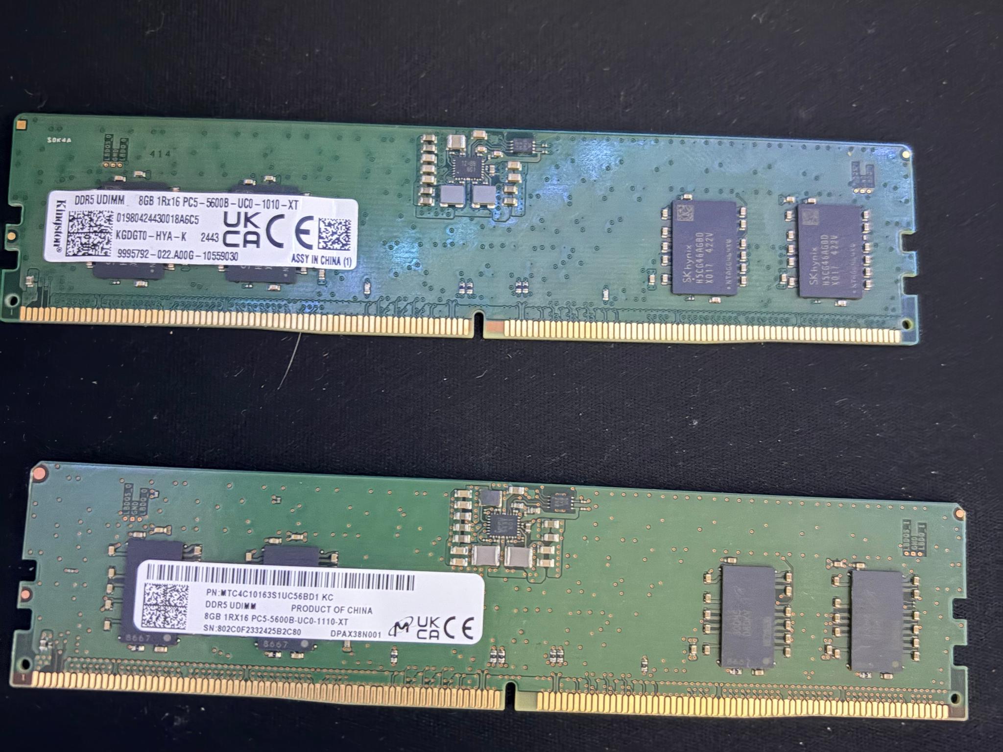 Kingston DDR5 16GB (2x8) 5600mhz