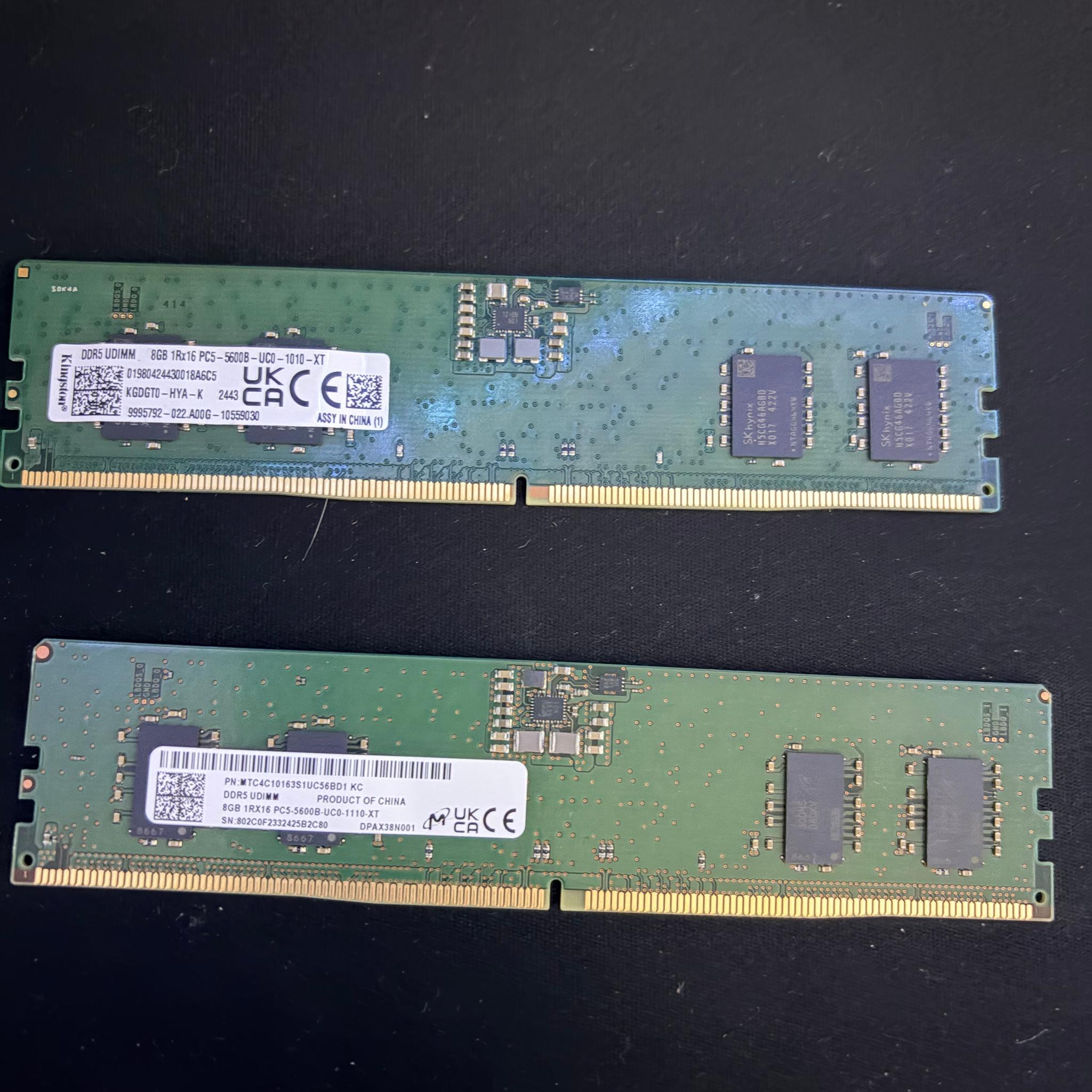 Kingston DDR5 16GB (2x8) 5600mhz
