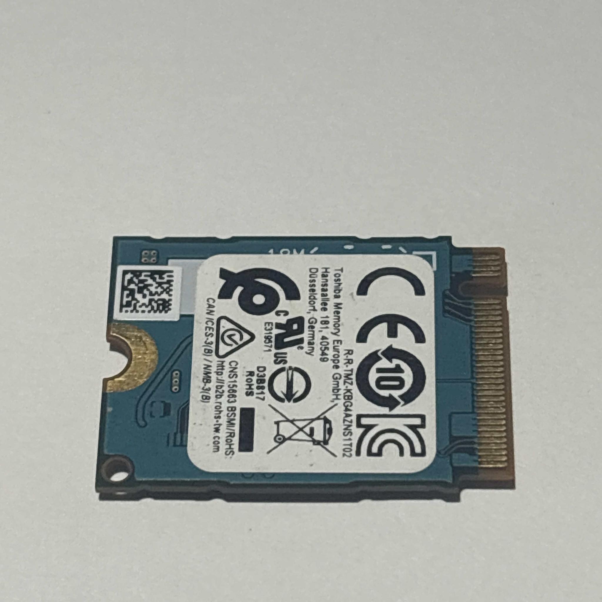 Toshiba 128GB NVMe SSD Tested Working 80% Health M.2