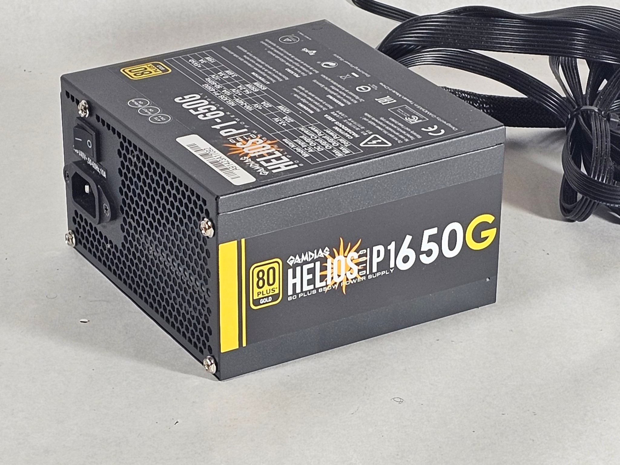 650 Watt PSU 80+ Gold Helios P1 650G Power Supply
