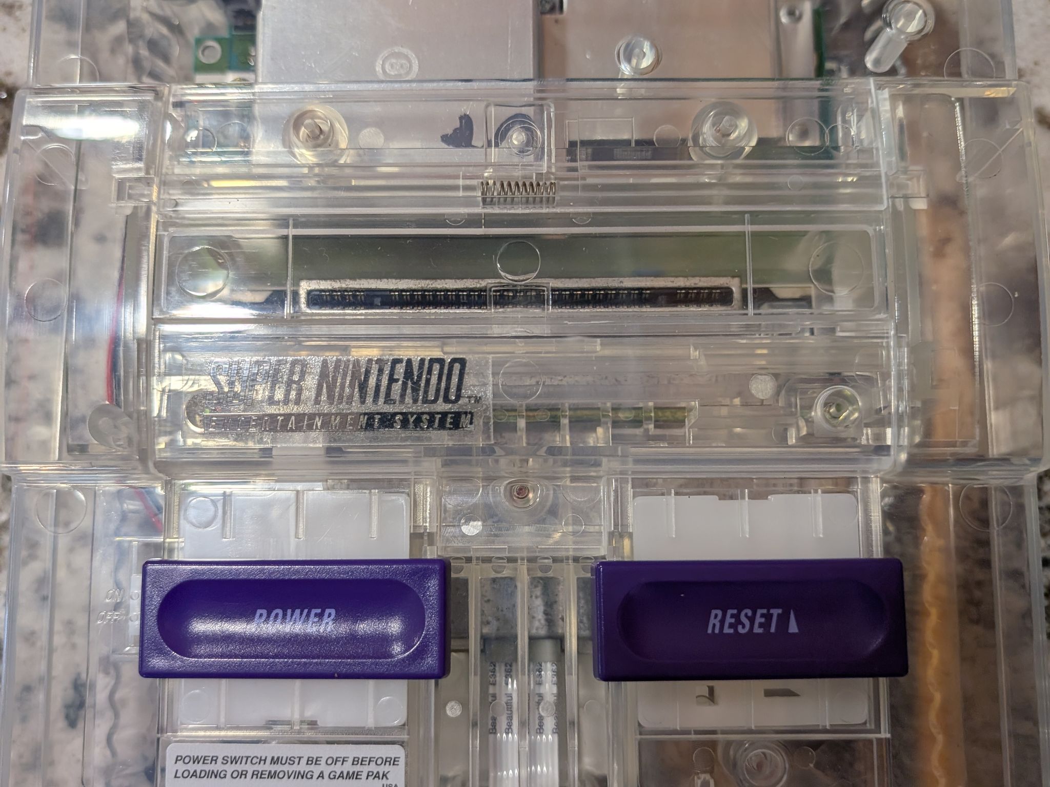 Super Nintendo SNES 1CHIP-01 Console, SMW Game, Controller, OEM AC/AV Bundle