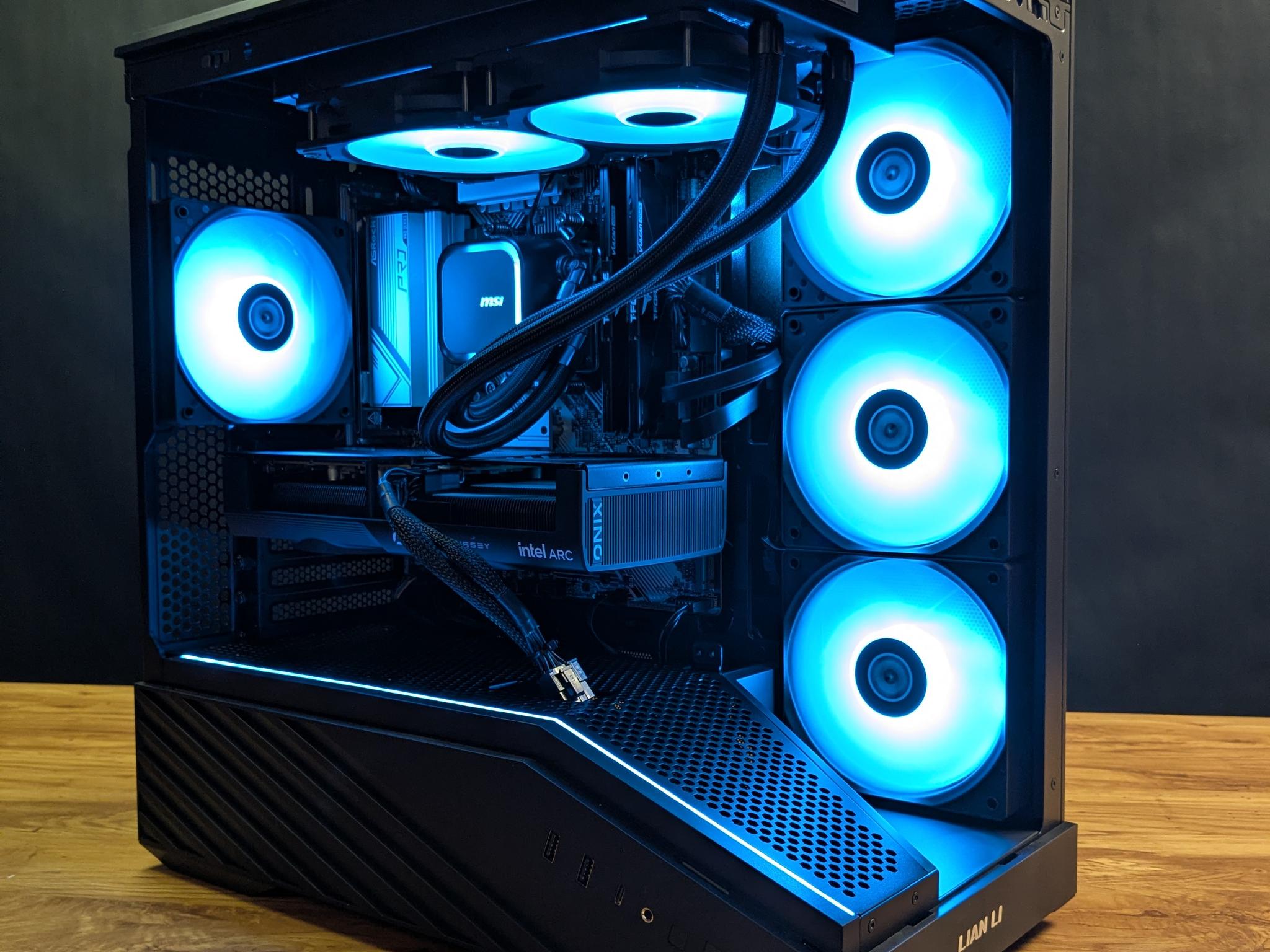 Black RGB Gaming PC - Arc B580 - Ryzen 7 8700F