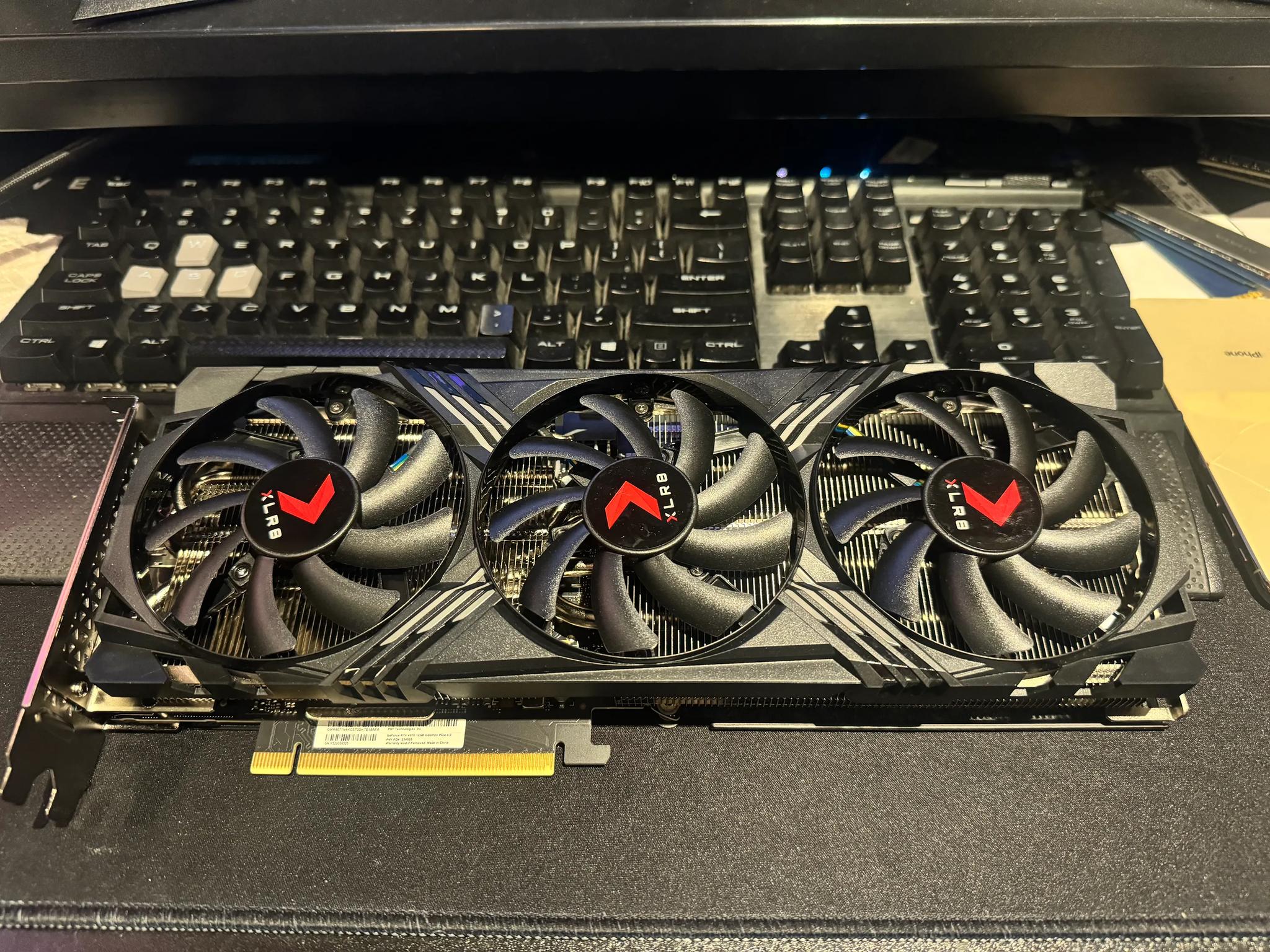 PNY GeForce RTX™ 4070 12GB XLR8 Gaming Verto Epic-X RGB™ Triple Fan Graphics Card DLSS 3