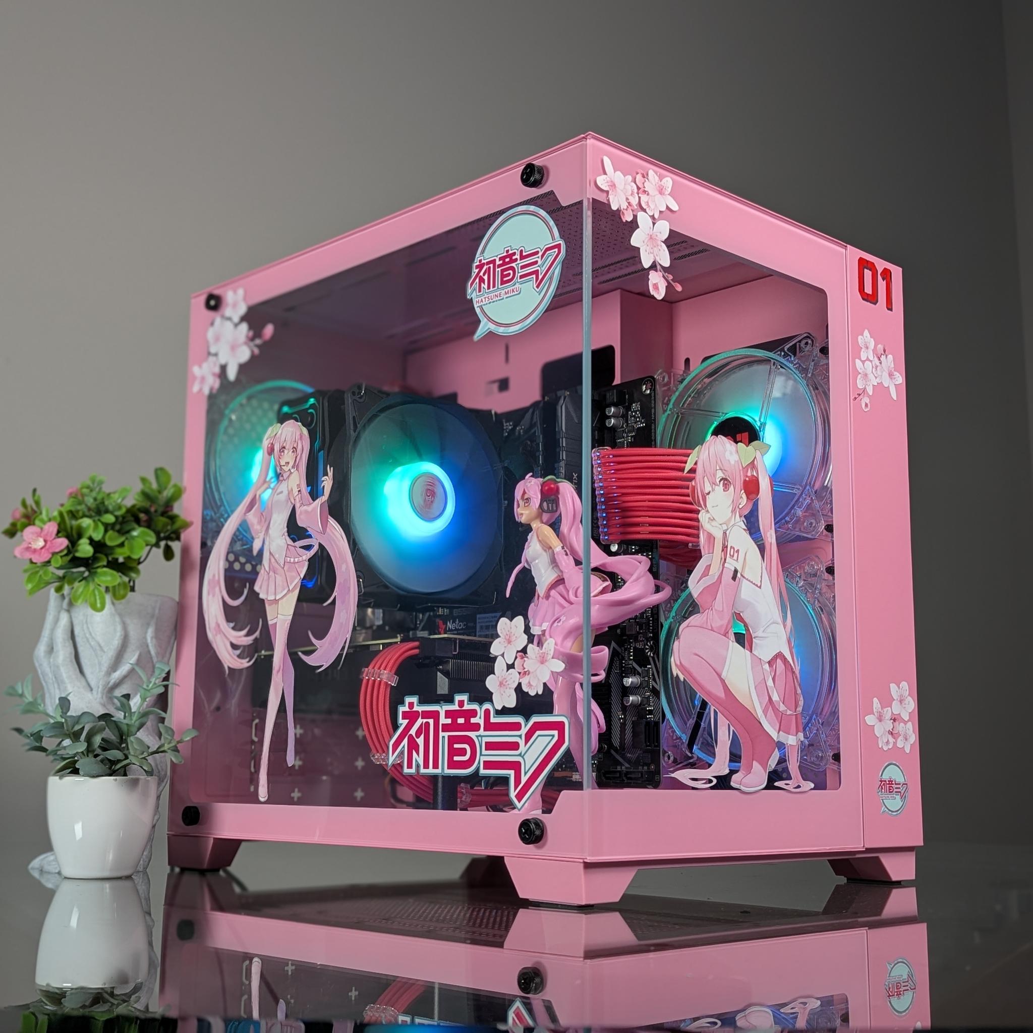 The Sakura Hatsune Miku 1080p Gaming PC | Nvidia RTX 2060 Super |Ryzen 5 | 1 TB SSD | 16GB RAM