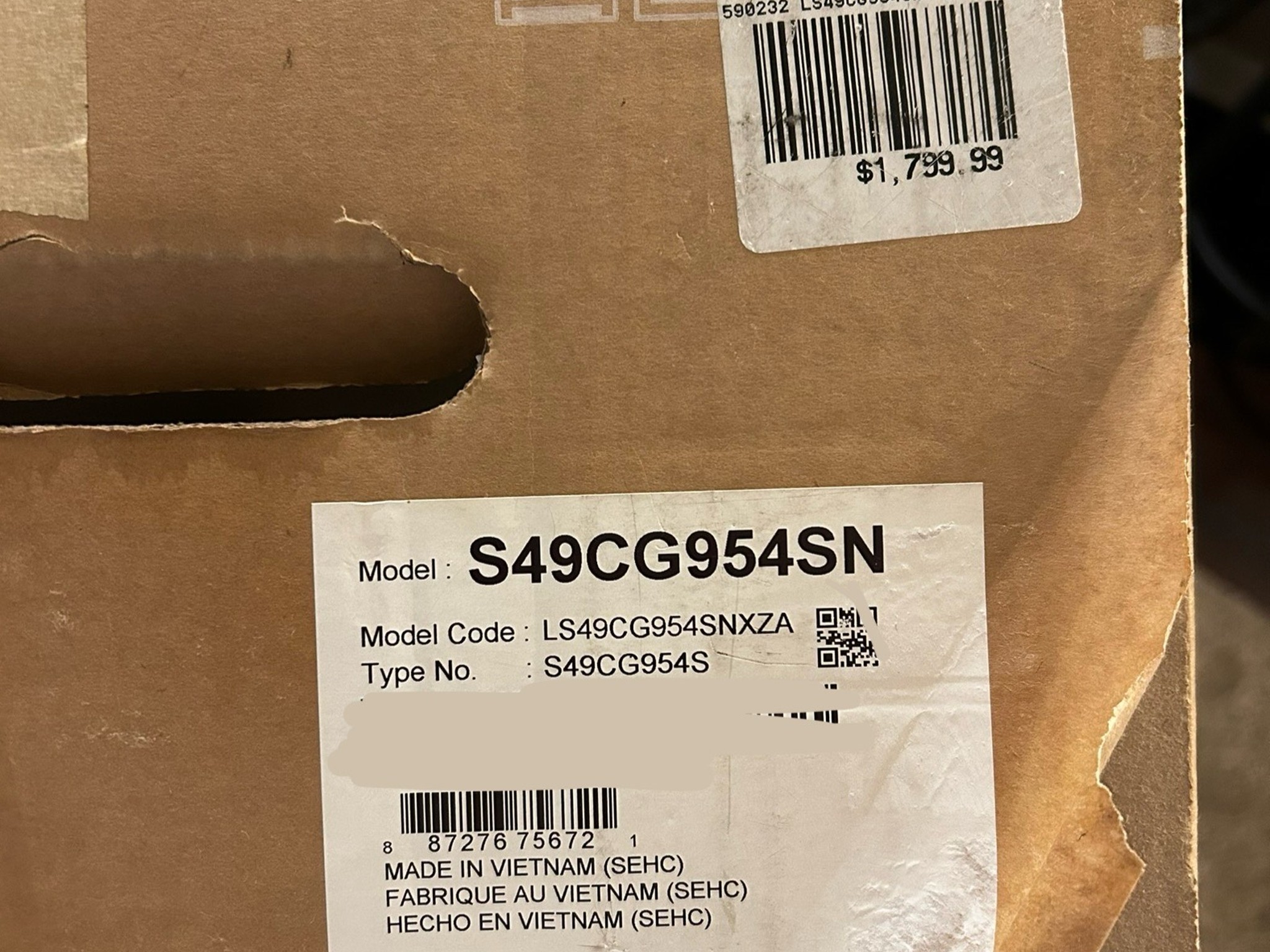 INSANE PRICE DROP - NEW (UNUSED) Samsung 49” Odyssey (240hz) OLED (5120x1440) 240Hz Curved Monitor