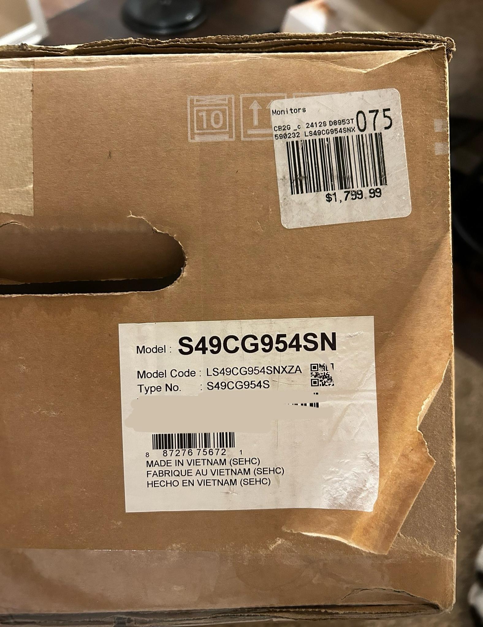 INSANE PRICE DROP - NEW (UNUSED) Samsung 49” Odyssey (240hz) OLED (5120x1440) 240Hz Curved Monitor