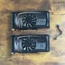 2X EVGA Nvidia Geforce GTS 450 1GB GDDR5 Graphics Card W/ SLI Bridge