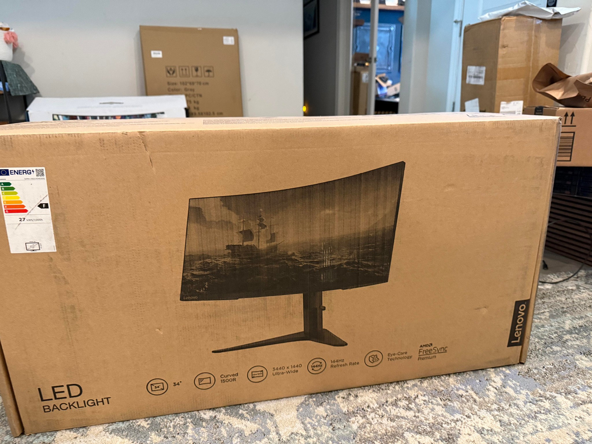 Lenovo G34w-10 34" Ultrawide Gaming Monitor