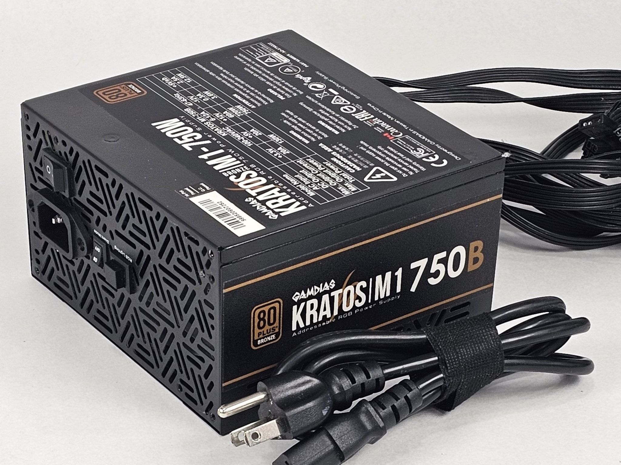 750 Watt PSU GAMDIAS KRATOS M1-750B Power Supply