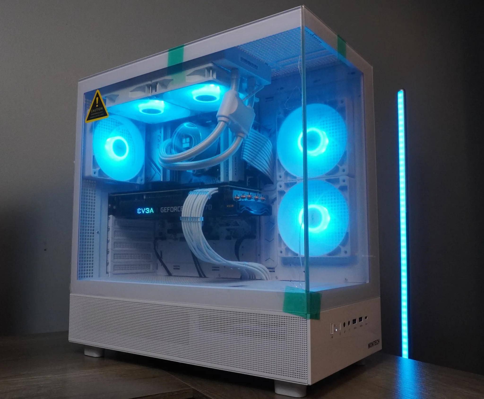 🤍AESTHETIC🤍 1440p GAMING MACHINE 💚RTX 3070 🧡 Ryzen 5 5600x | 32GB | 1TB | WIFI