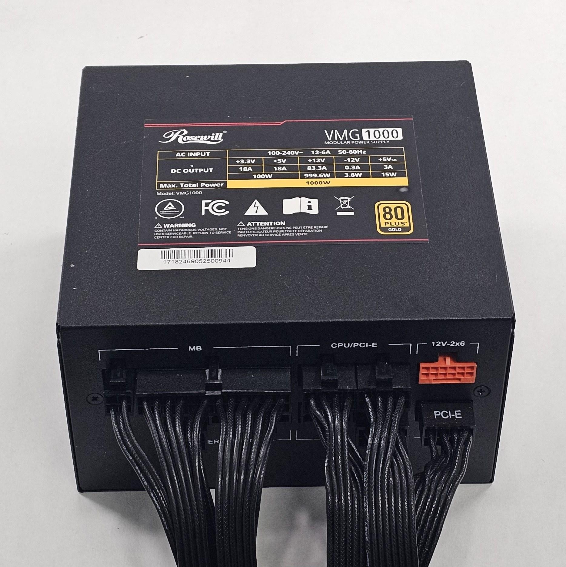 1000 Watt PSU Rosewill VMG 1000 Power Supply