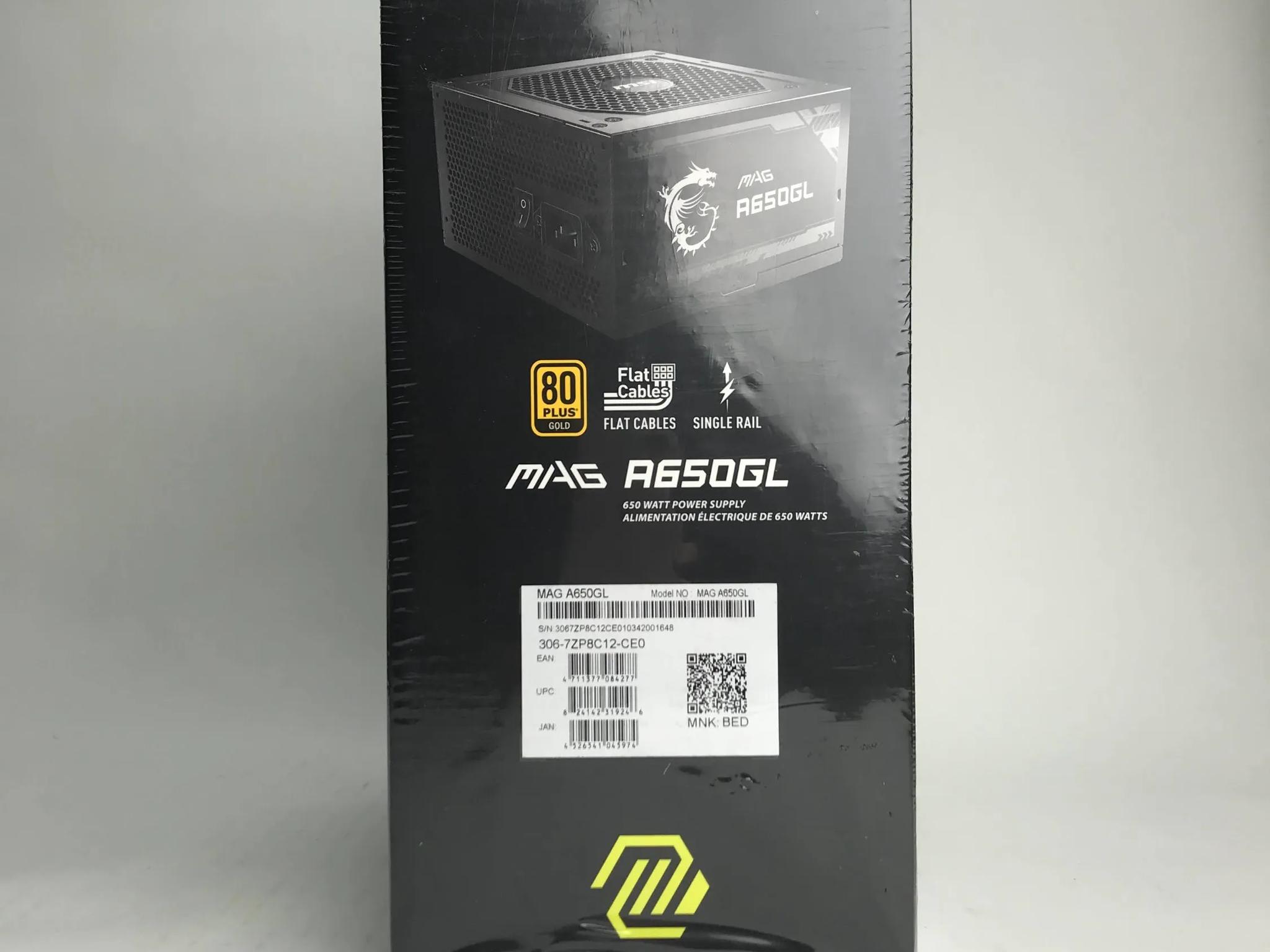 MSI 650W MAG A650GL 80+ Gold ATX Fully-Modular Power Supply PSU