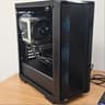 Black DeepCool PC Case with Tempered Glass w/ 3 Fans