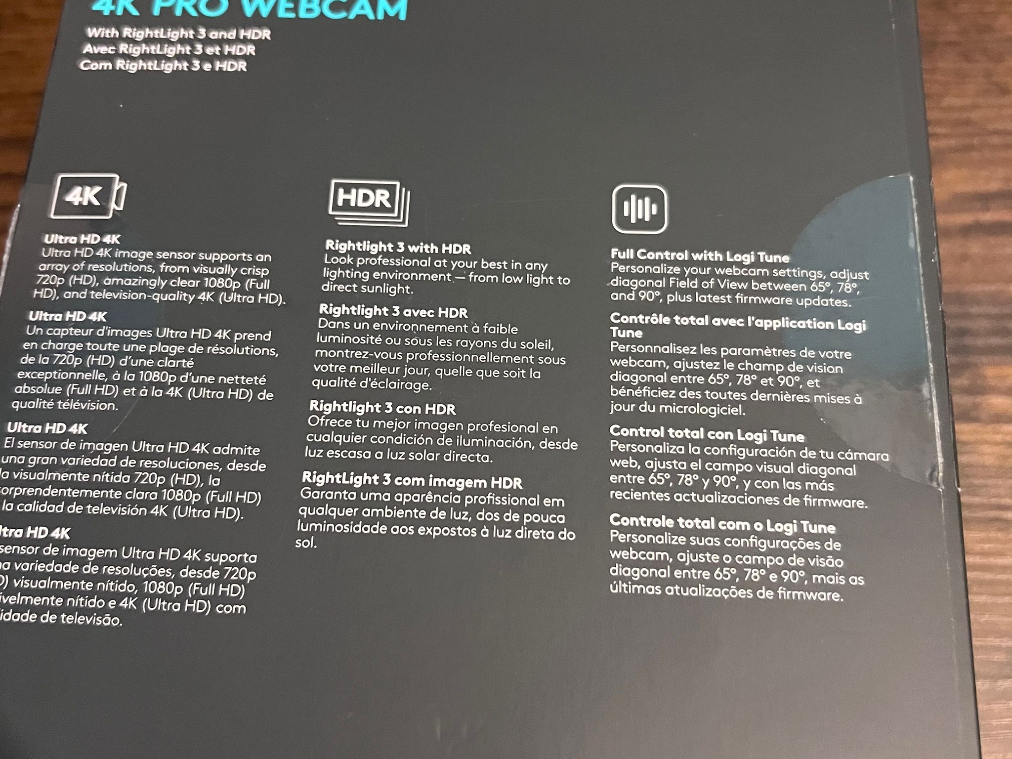 Logitech 4k pro webcam 