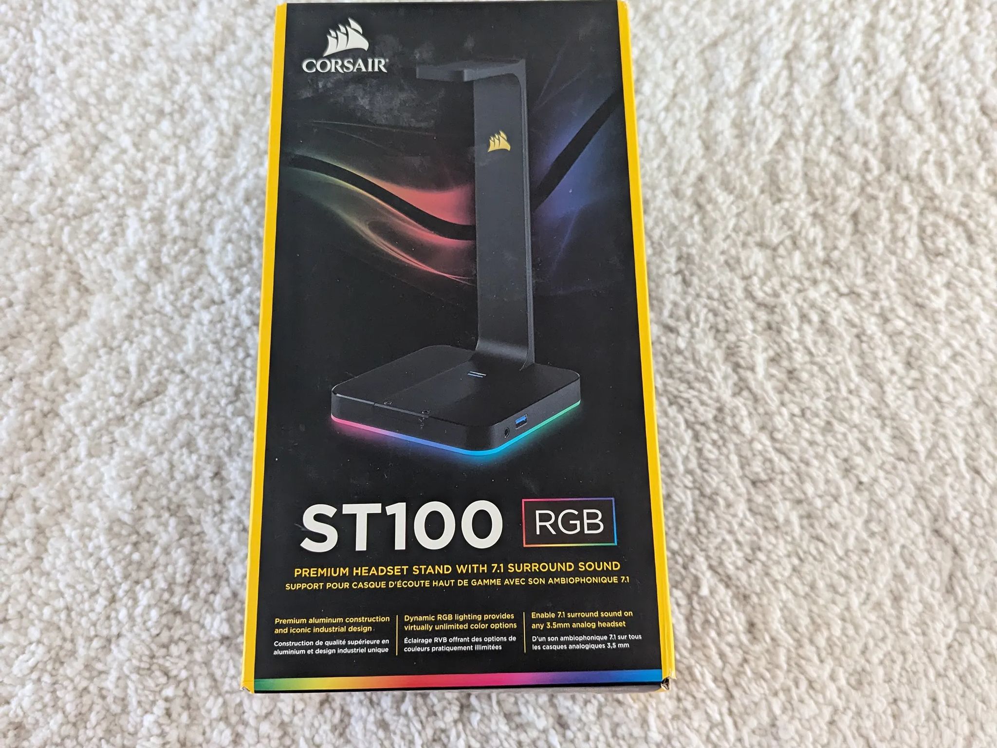 ST100 RGB Premium Headset Stand with 7.1 Surround Sound
