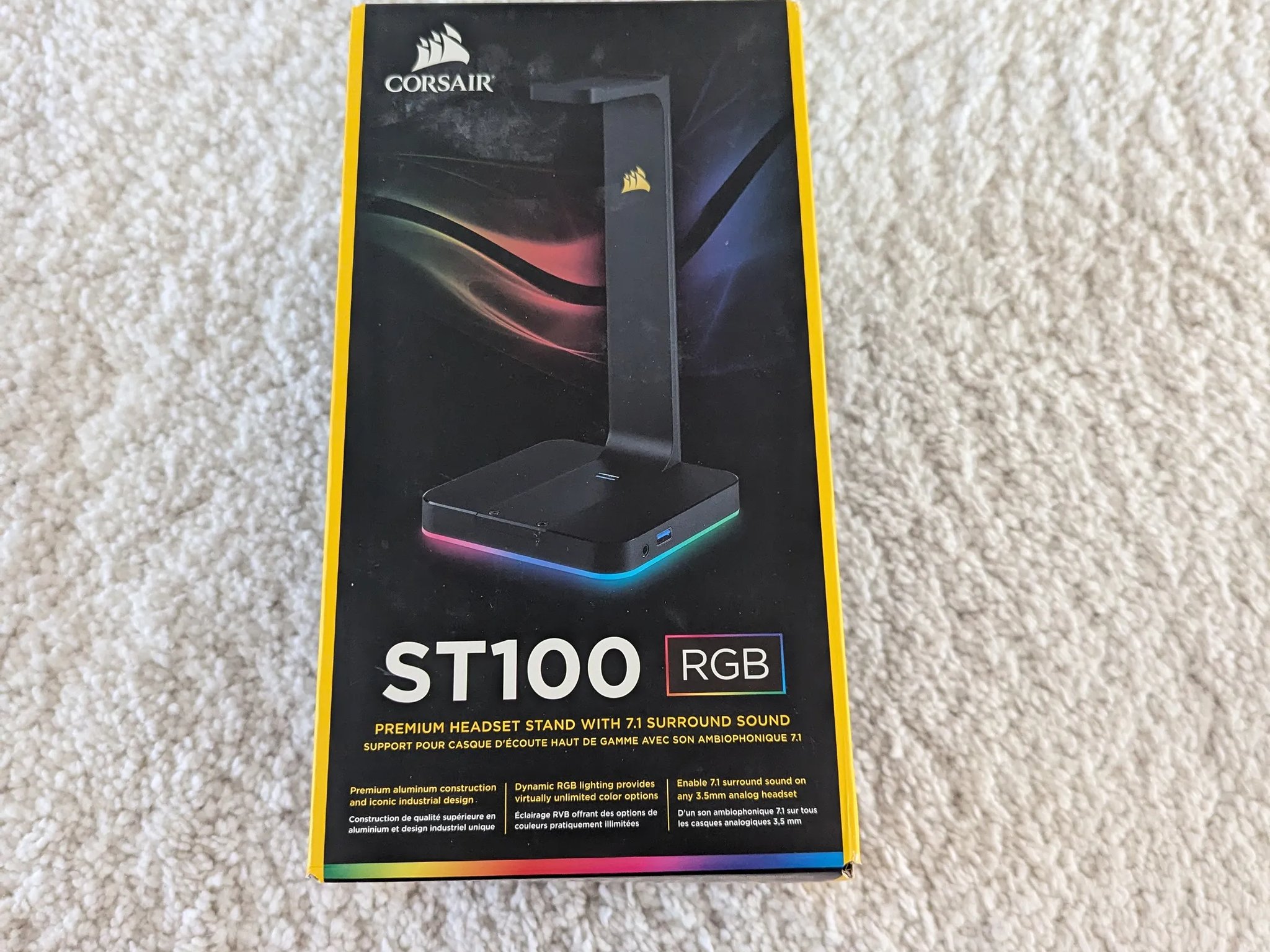ST100 RGB Premium Headset Stand with 7.1 Surround Sound