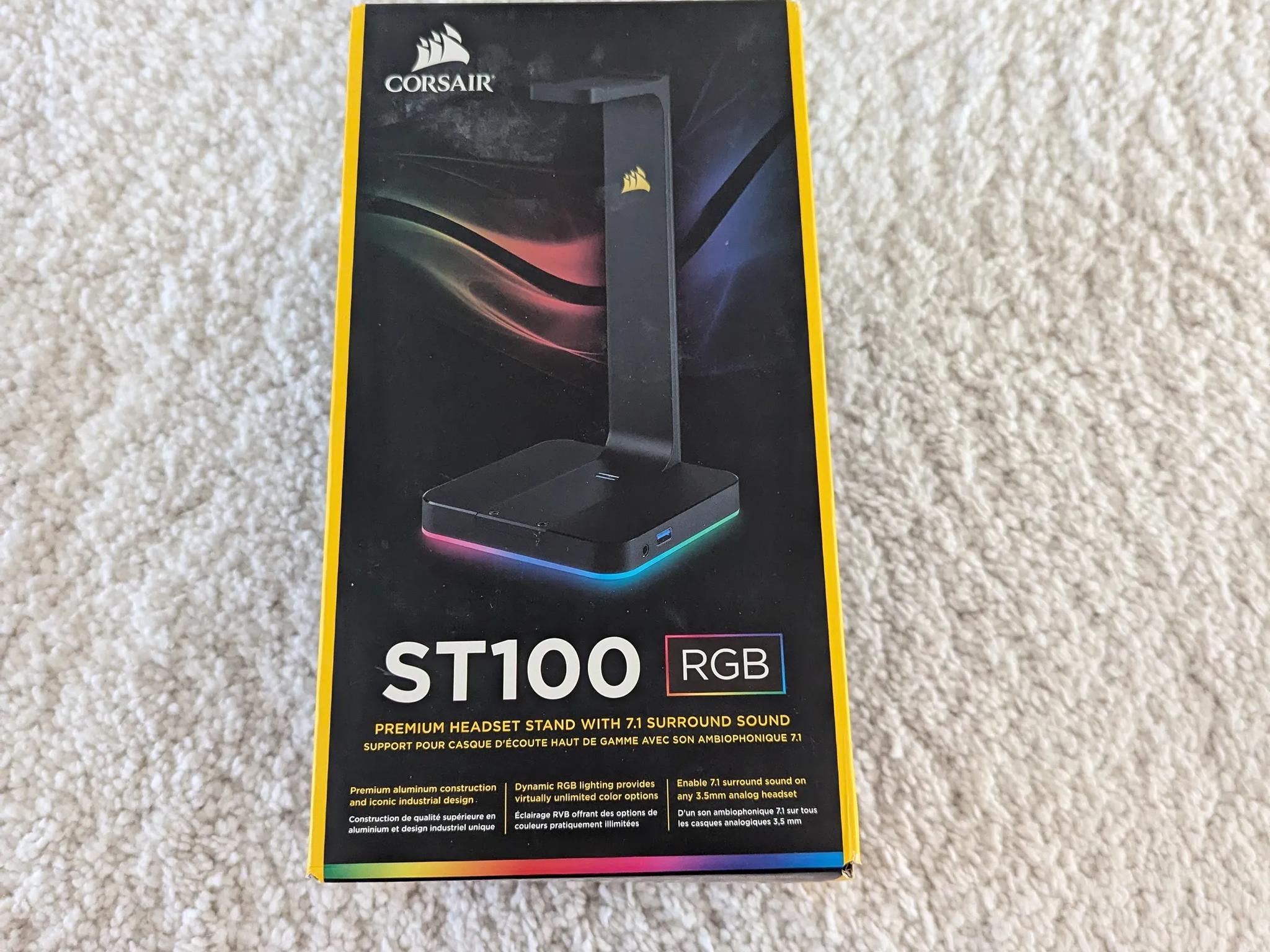 ST100 RGB Premium Headset Stand with 7.1 Surround Sound