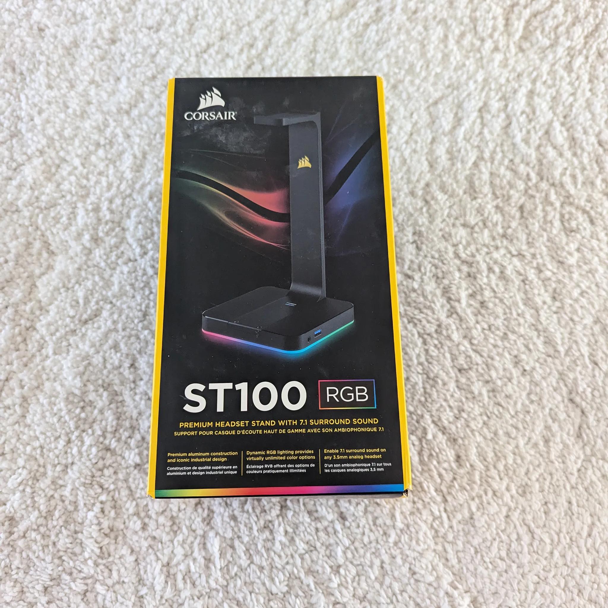 ST100 RGB Premium Headset Stand with 7.1 Surround Sound