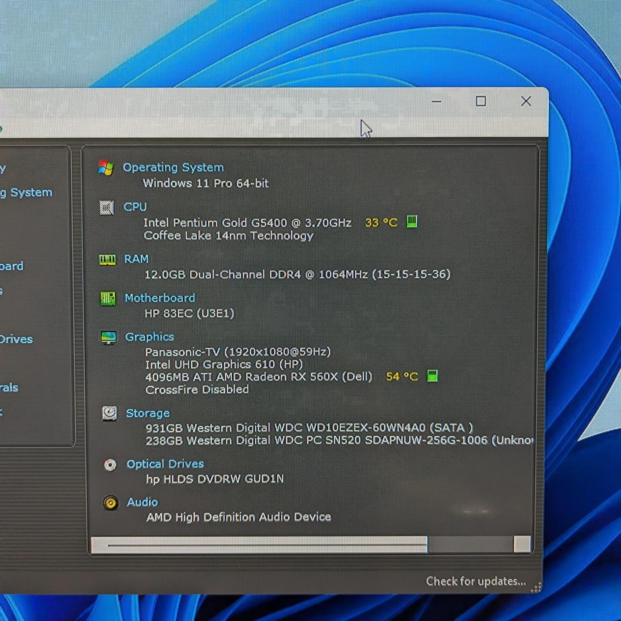 FREE SHIP ~ Intel Dual Core, 12GB RAM, AMD 4GB GPU, 256GB SSD + 1TB HDD, Wifi, aRGB, Win11