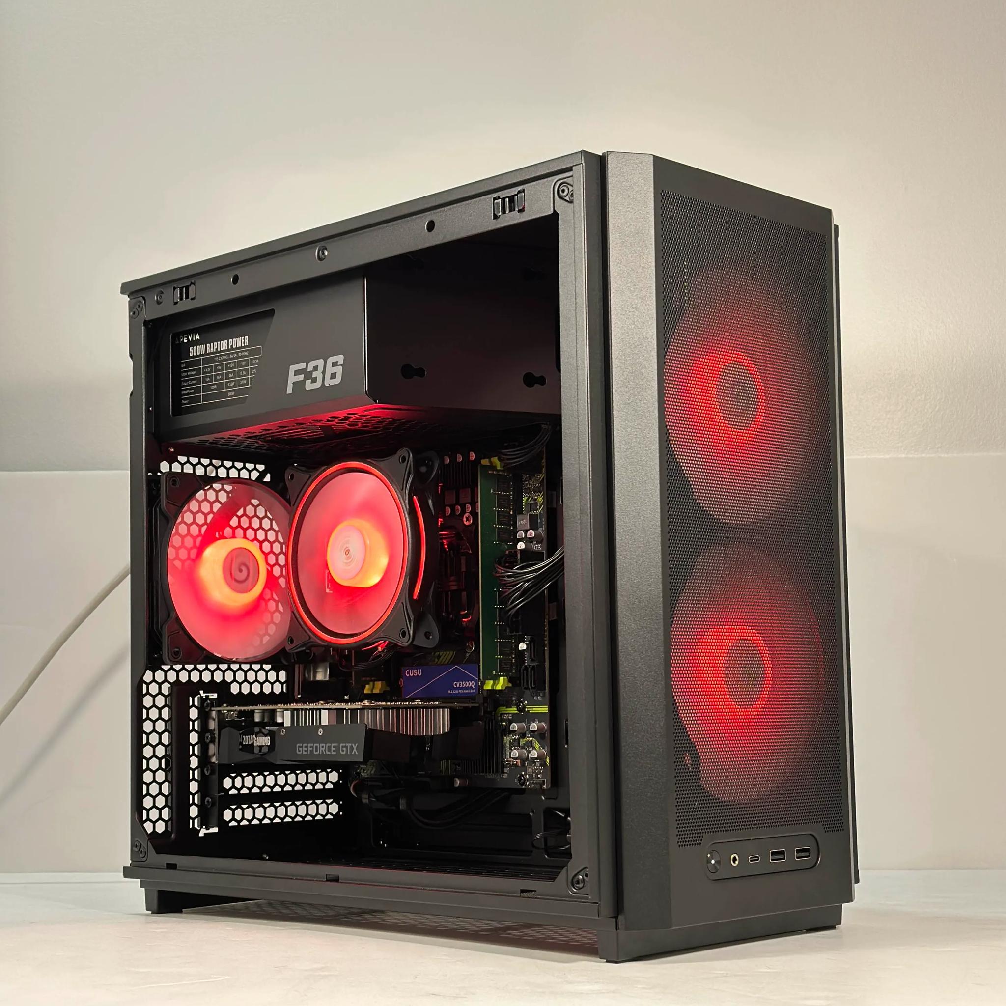 Intel i7 6 Core | GeForce GTX 1650 | 16GB RAM | 512GB SSD | WIFI | 1080p Black Gaming PC