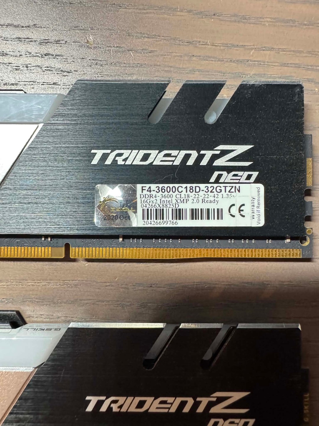 G.SKILL Trident Z Neo DDR4-3600 32GB (2x16GB) DIMM Intel XMP 2.0
