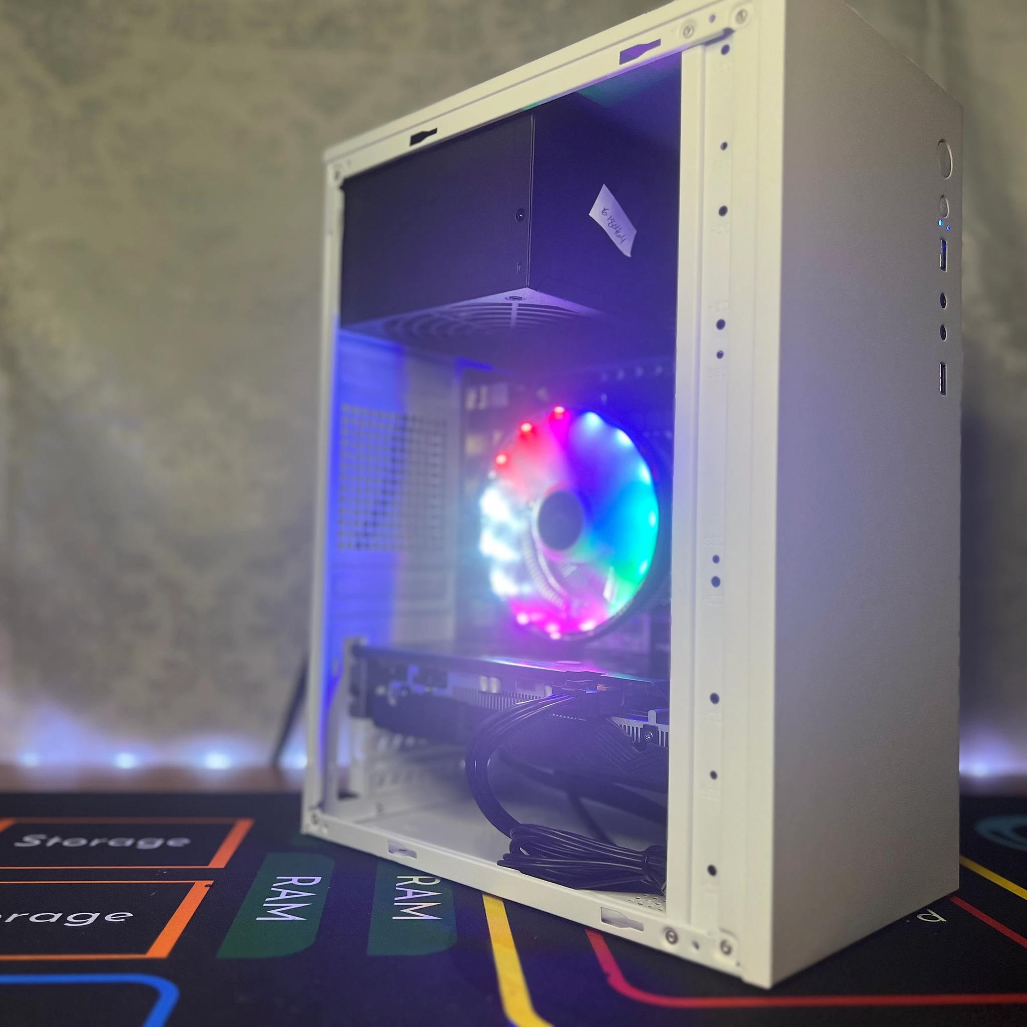 JR (White) -Entry-Level Gaming PC - 10 Core Intel CPU & RX 6600M