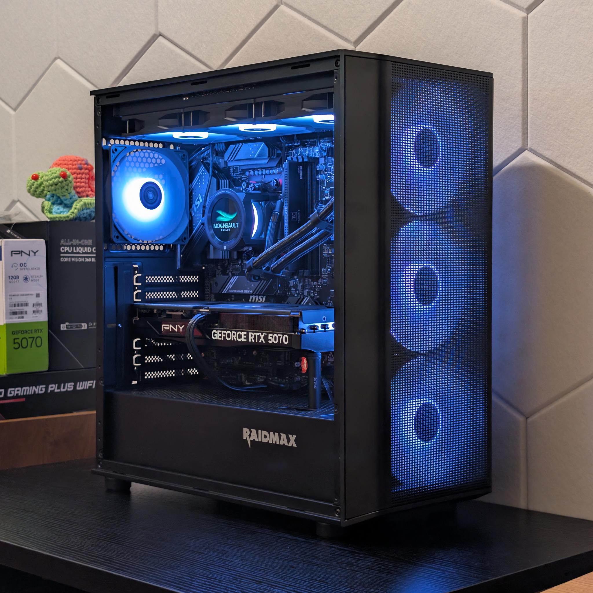 🐈‍⬛🔥1440p Gaming Beast | RTX 5070 | Ryzen 5 7600X | 1TB SSD | 32GB RAM | WiFi 6 & Bluetooth🔥🐈‍⬛