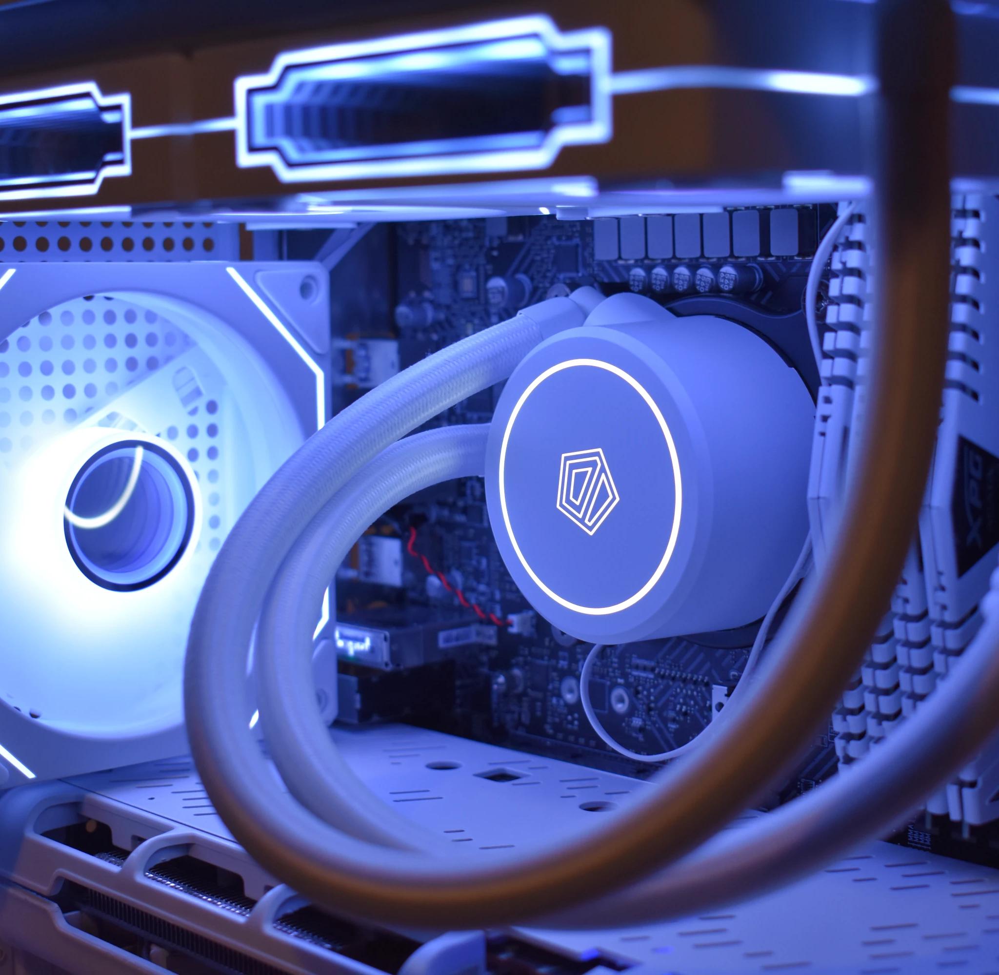 All-White Gaming PC | 13th Gen Intel | RX 5700 | 16GB RAM | AIO | ARGB | WiFi
