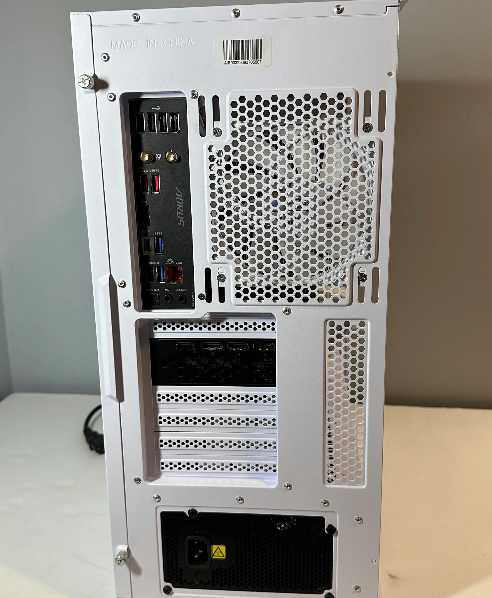 RTX 3070 | Intel i5 12600KF | 32GB RAM | 2TB SSD | Custom White Gaming PC WIFI WIN10