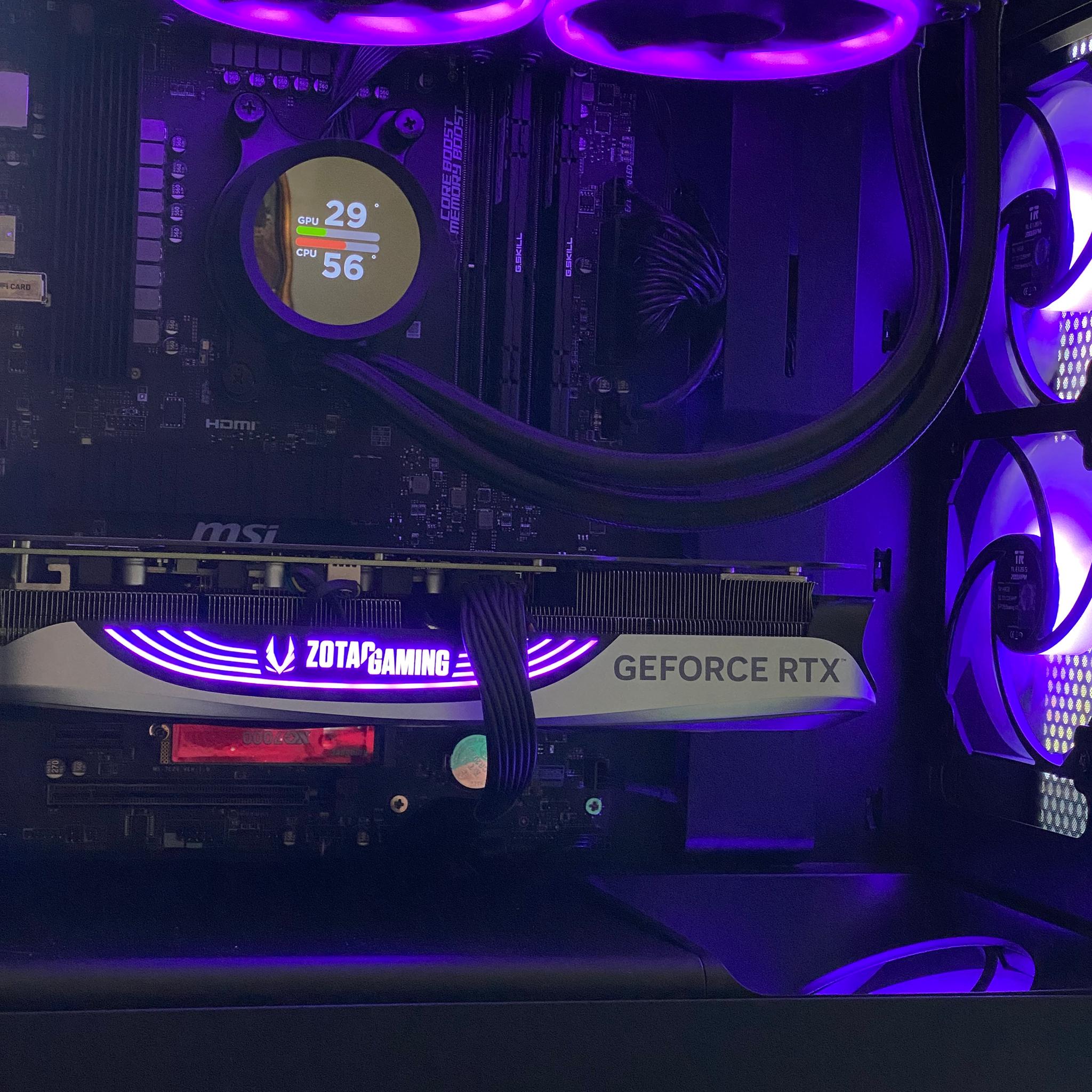 Black Opal VI R7 7800X3D RTX 4070 Ti 2TB NVME 32GB DDR5 Gaming, Streaming, Editing PC