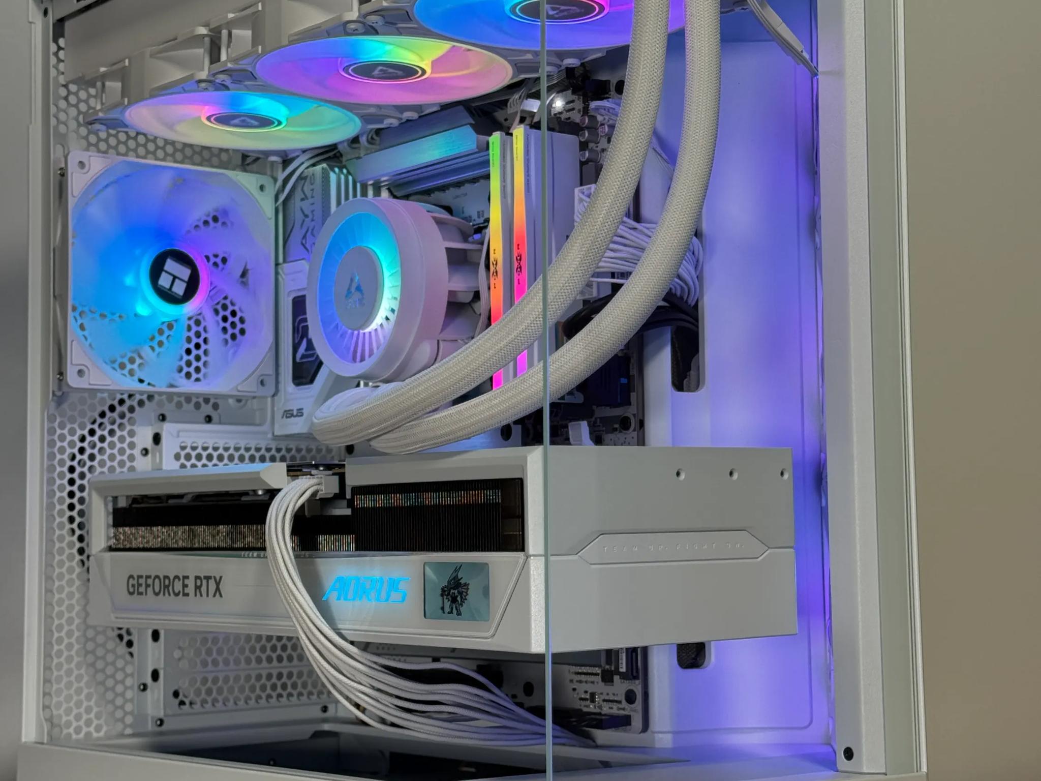 RTX 5090 Ryzen 7 9800x3d Whiteout Gaming PC