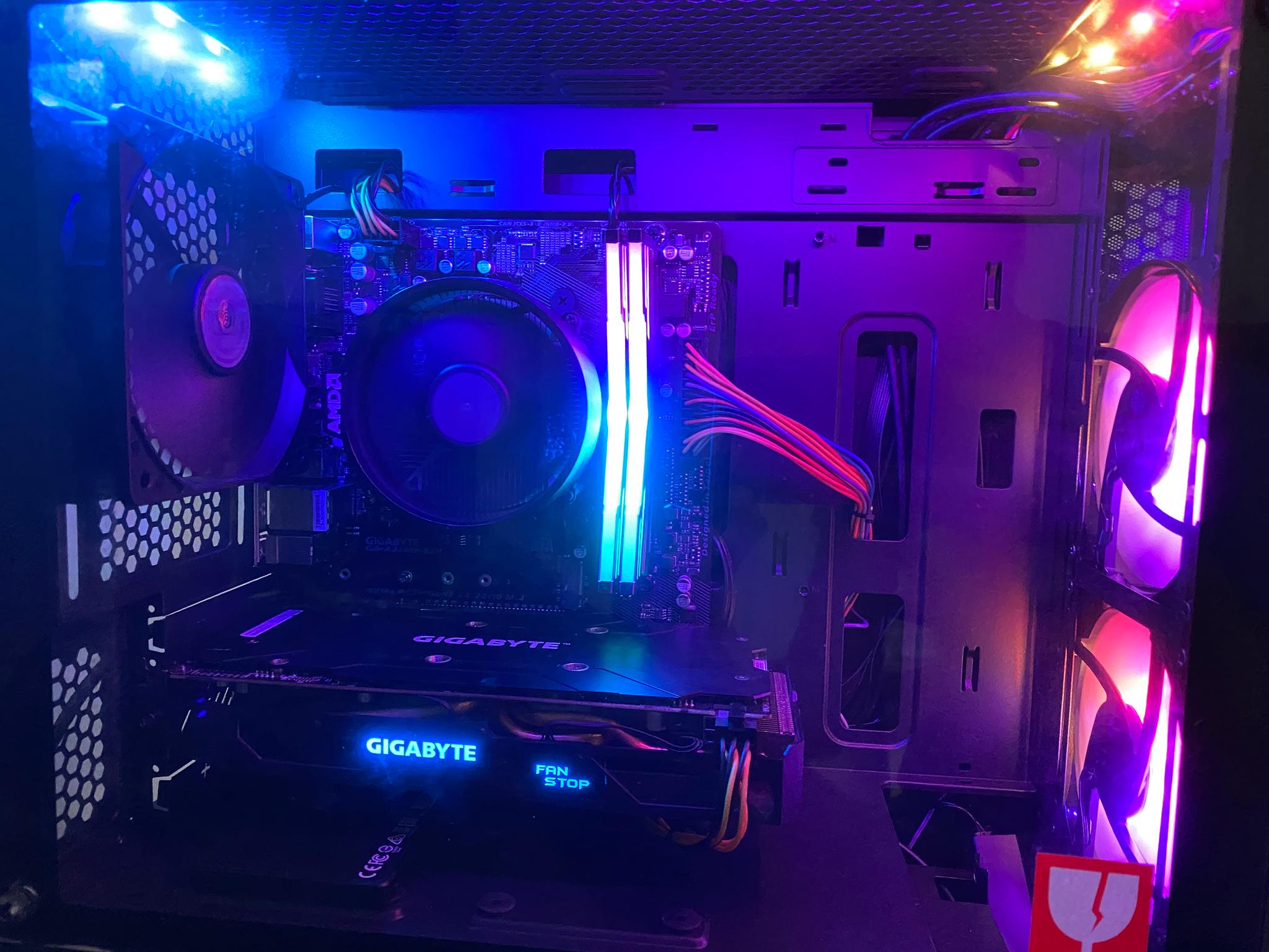 Ryzen 5 3400g gaming pc 16gb ram 256gb ssd