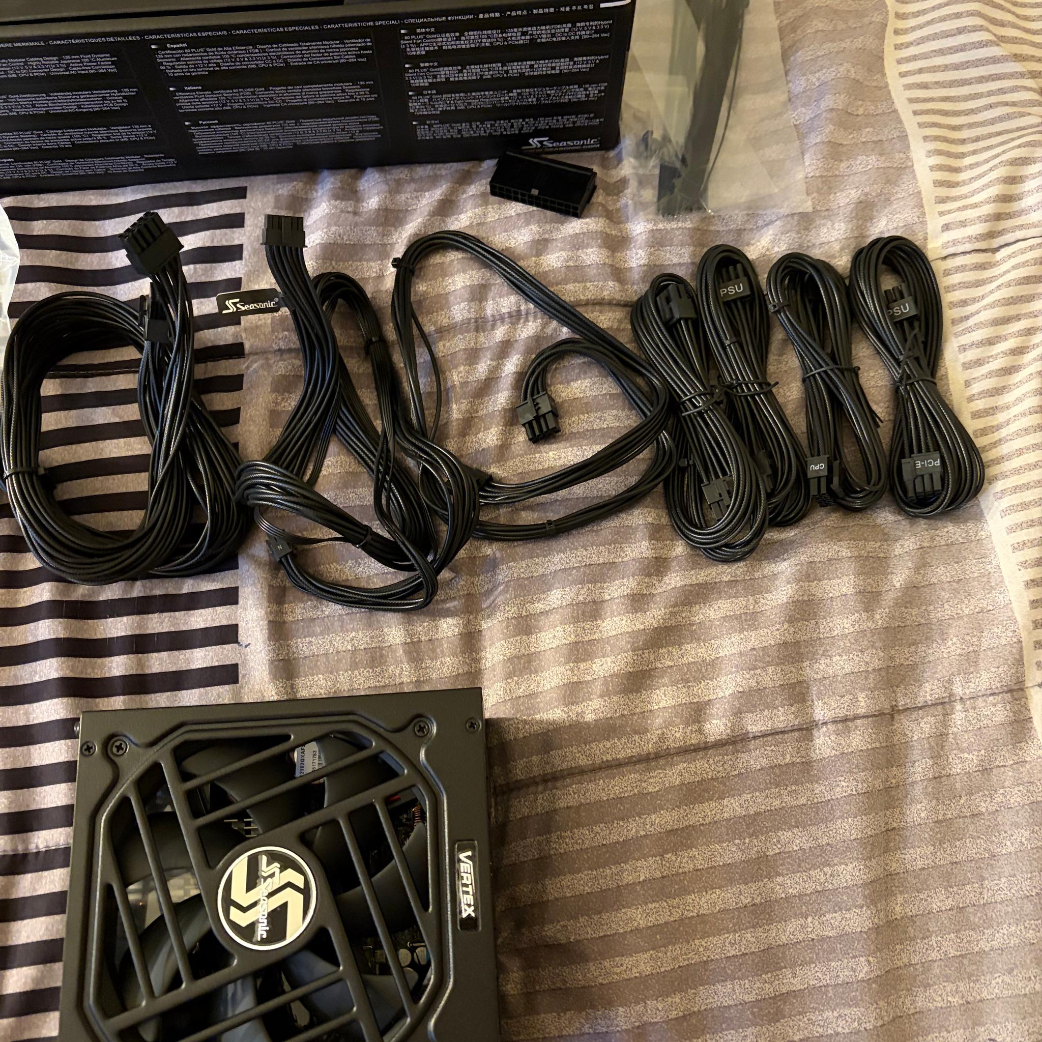 Seasonic Vertex GX-1000 1000W PSU | 80+ Gold | ATX 3.0 / PCIe 5.0 | Fully Modular