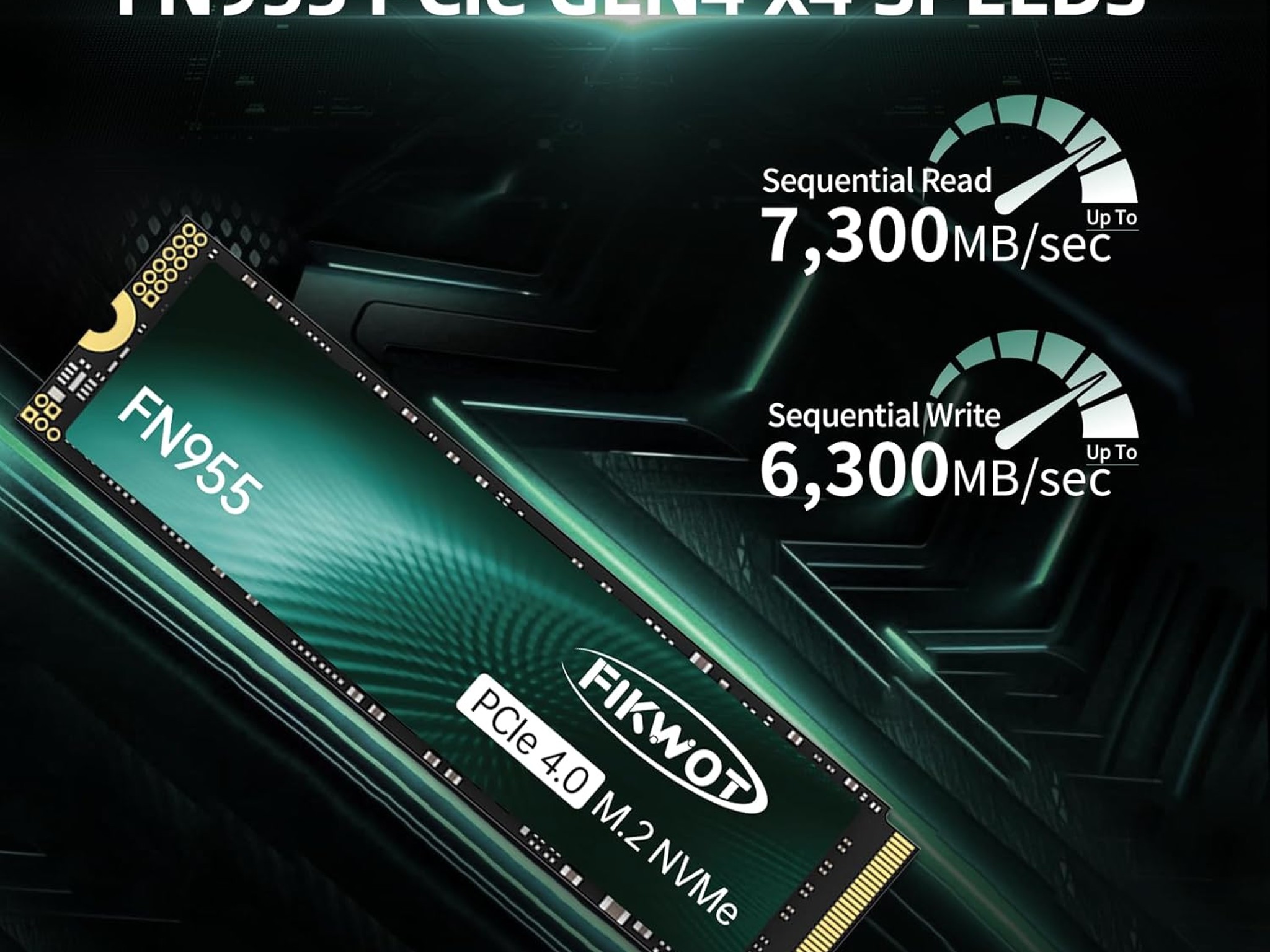 Fikwot FN955 4TB NVMe SSD M.2 2280 PCIe Gen4x4