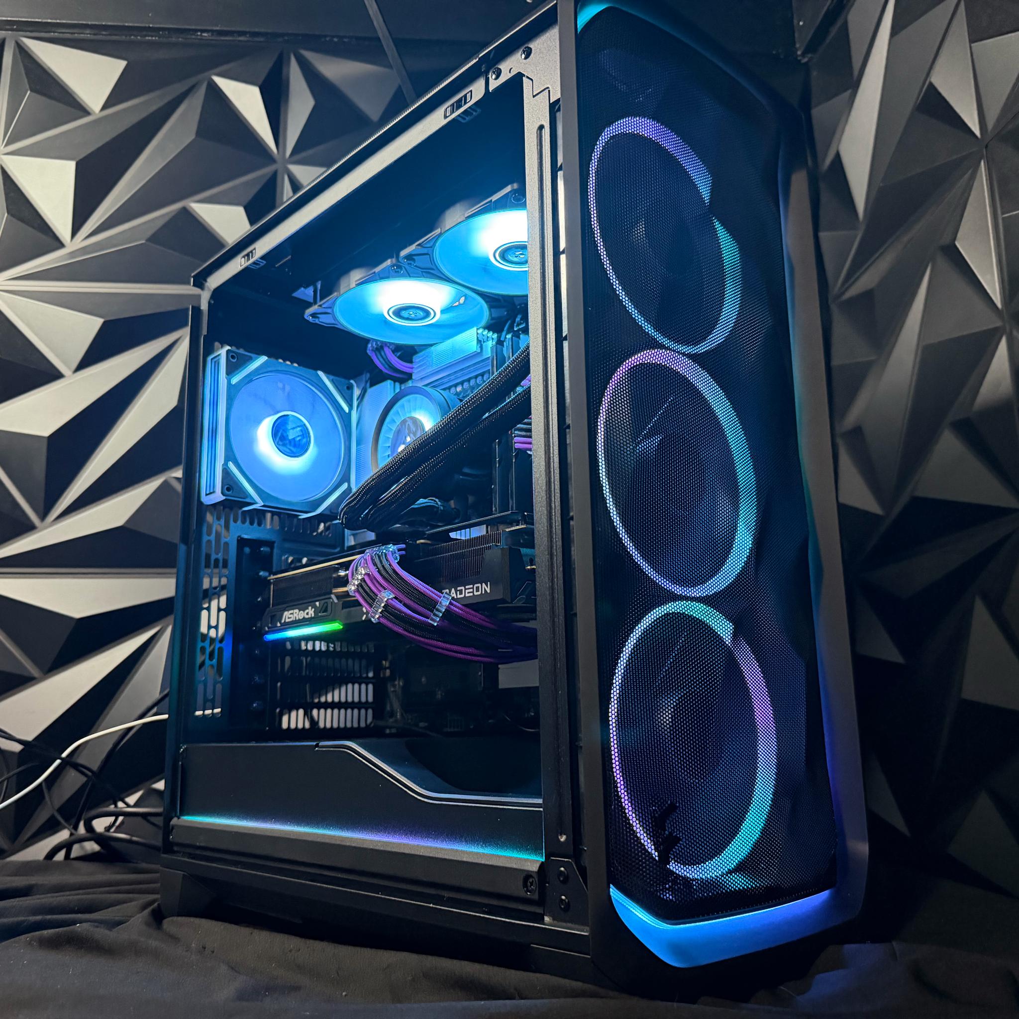 💜🌆 VIOLET CITY 🌆💜Ryzen 5 9600X| RX 9070XT| 32 GB DDR5|2 TB NVMe| 850W PSU