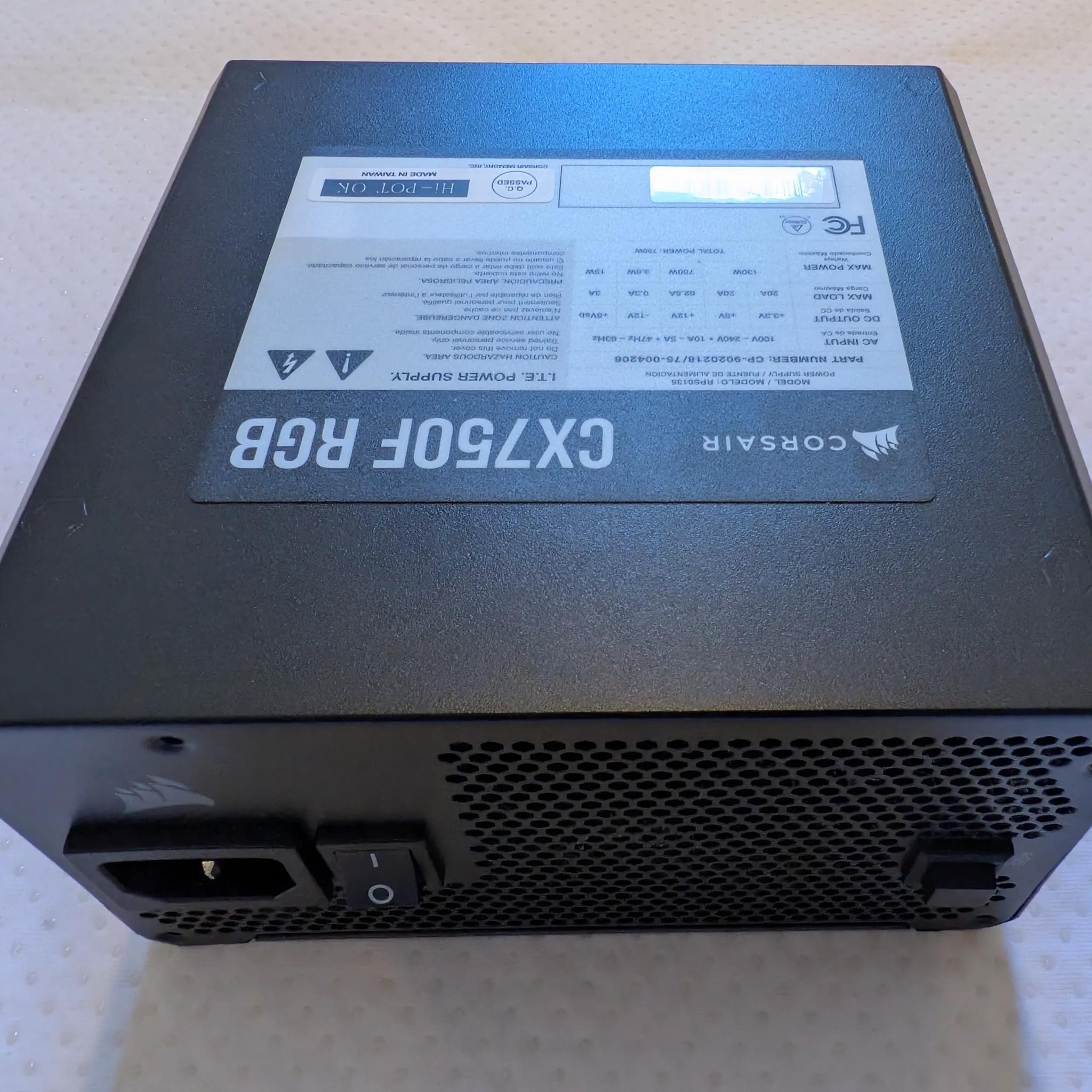 Corsair CX750F RGB power supply